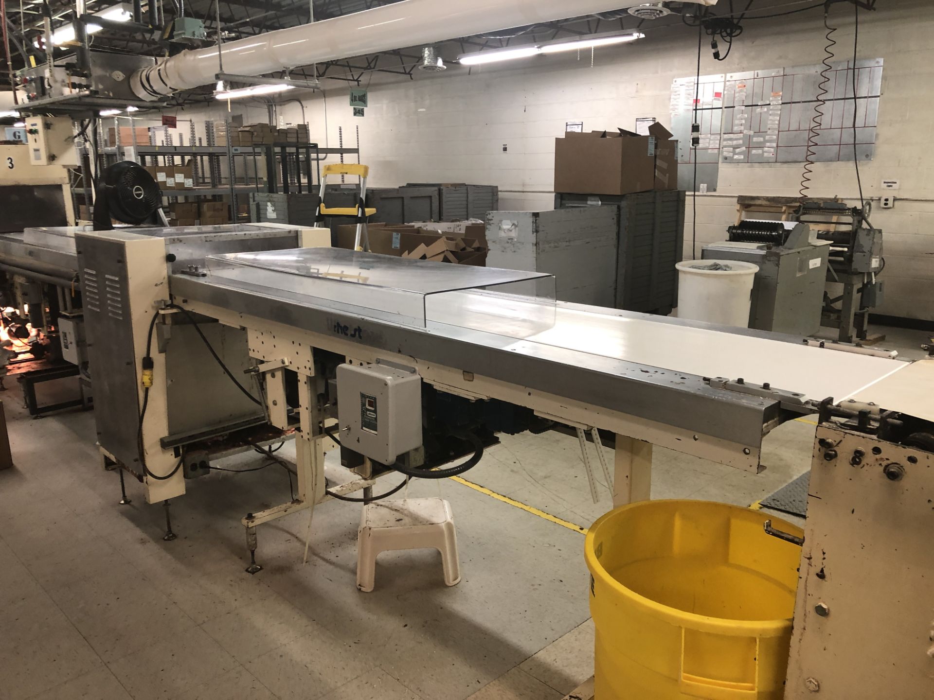 Smith 16" Enrobing Line - 8-ft long cold plate with freon compressor, Whetstone pre-bottomer and 8- - Image 2 of 19