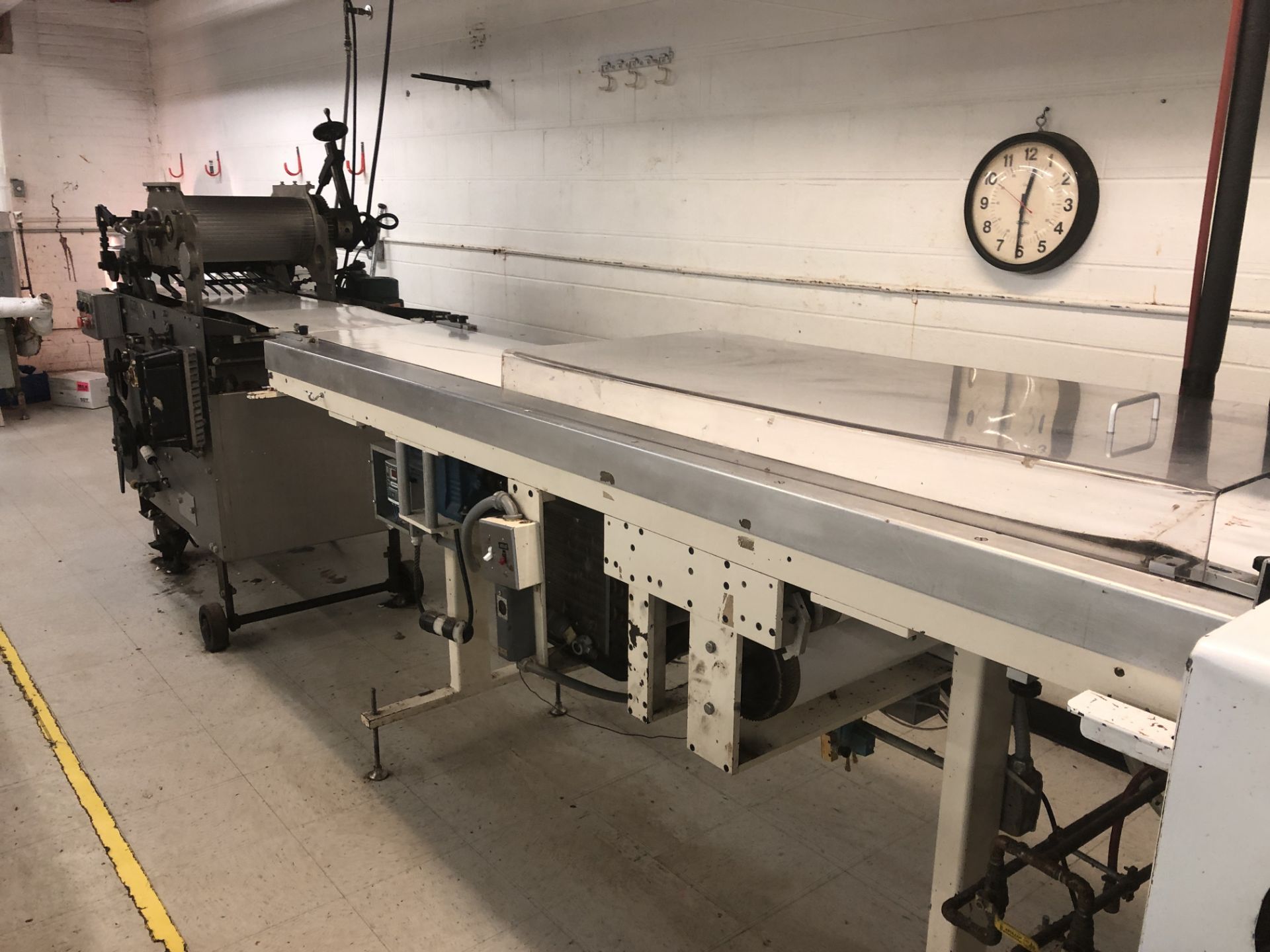 Smith 16" Enrobing Line - 8-ft long cold plate with freon compressor, Whetstone pre-bottomer and 8- - Image 3 of 17