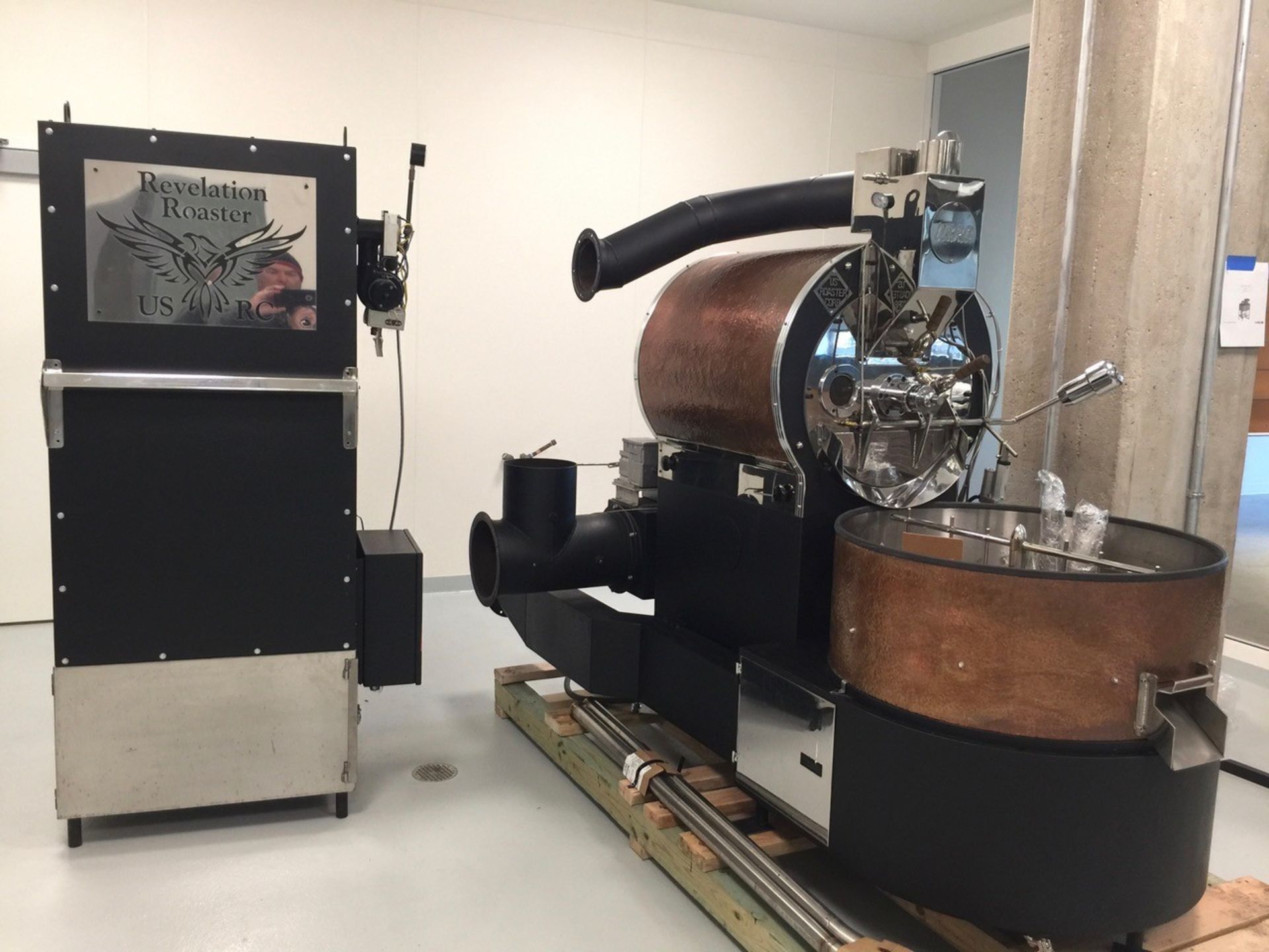 New 2017 US Roaster Model Revelation 2 Roaster 23kg batch capacity set for natural gas, product - Image 3 of 5