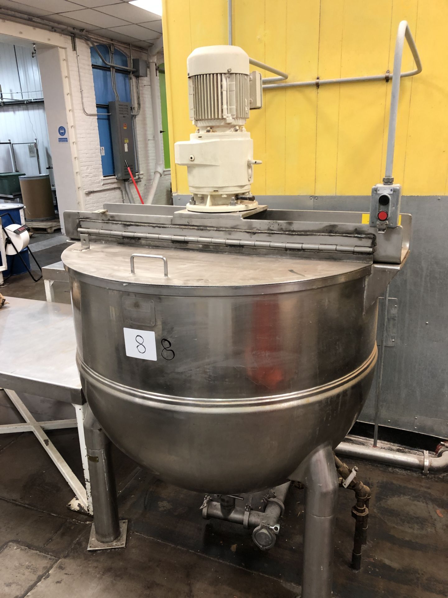 Groen N150SP Single Action 150 gallon Stainless Steel Cooking and Mixing Kettle, 100 psi, NB 6969,