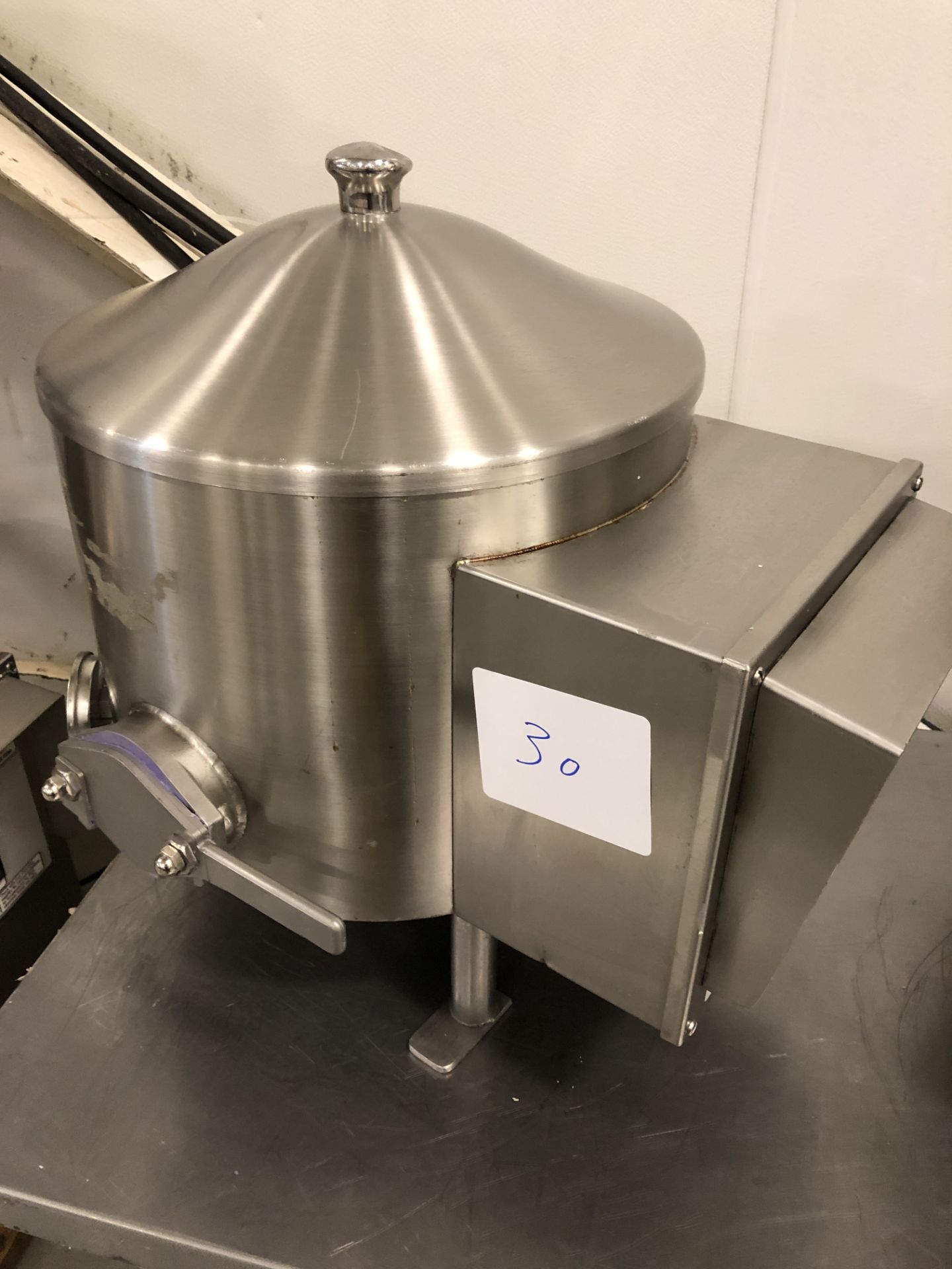 Savage 50-lb Stainless Steel Chocolate Melter, model 0934-40, jacketed and agitated, electrically - Image 2 of 6
