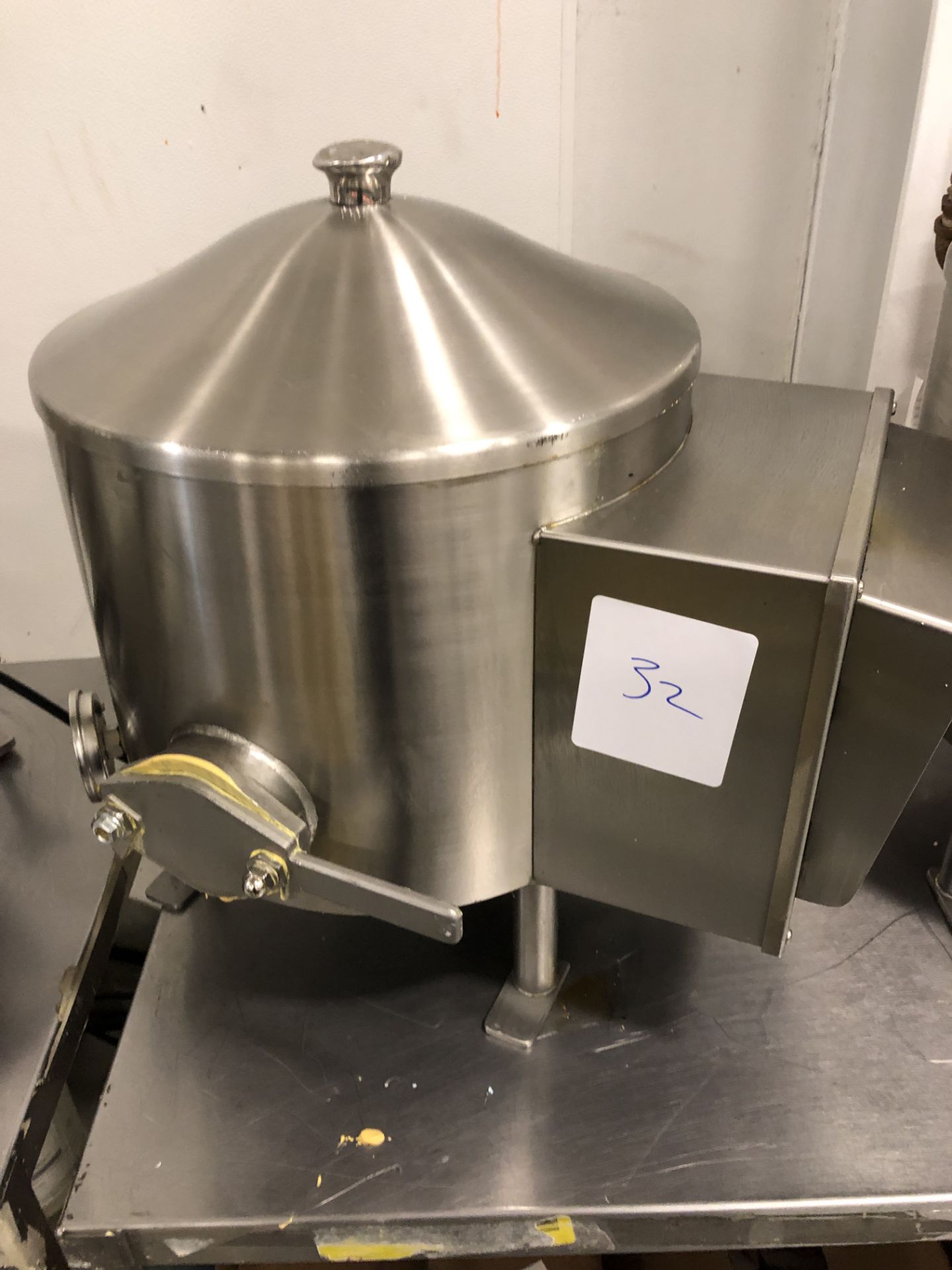 Savage 50-lb Stainless Steel Chocolate Melter, model 0934-40, jacketed and agitated, electrically - Image 3 of 5