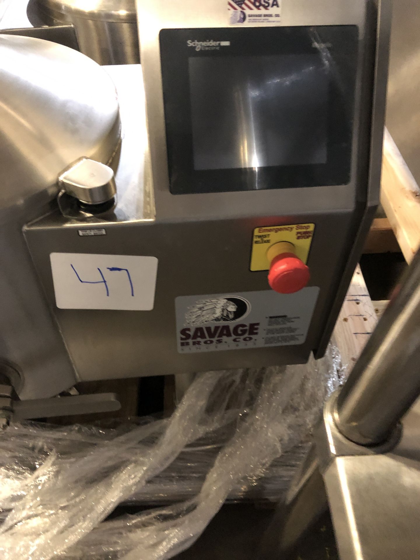 Savage 50-lb Stainless Steel Chocolate Melter, model 0934-40, jacketed and agitated, electrically - Image 2 of 4