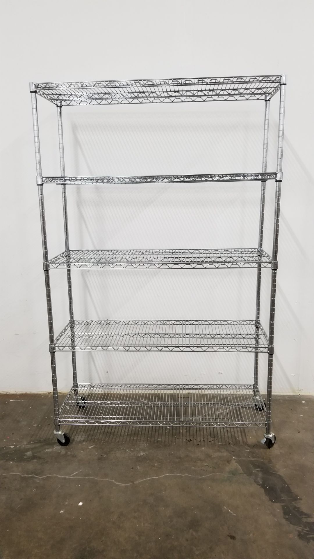 (4) 5 count shelving unit