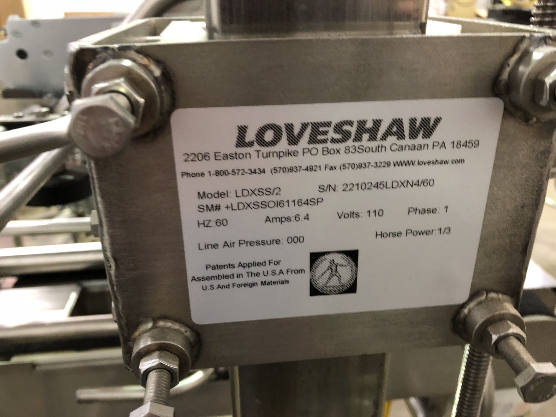 Loveshaw Little David Stainless Steel Washdown model CF-5-SS Case Erector with Loveshaw Little David - Image 9 of 9