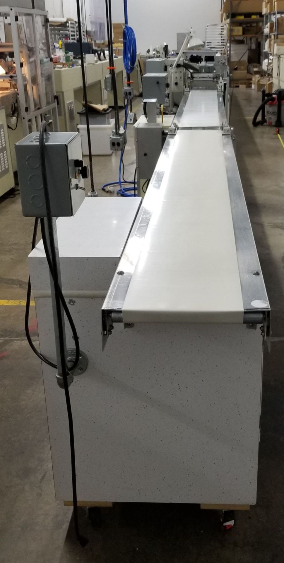 Hilliard 10" Enrobing Line with 8-ft long feed conveyor, Pre-Bottomer, 8-ft long cold plate with - Image 2 of 5