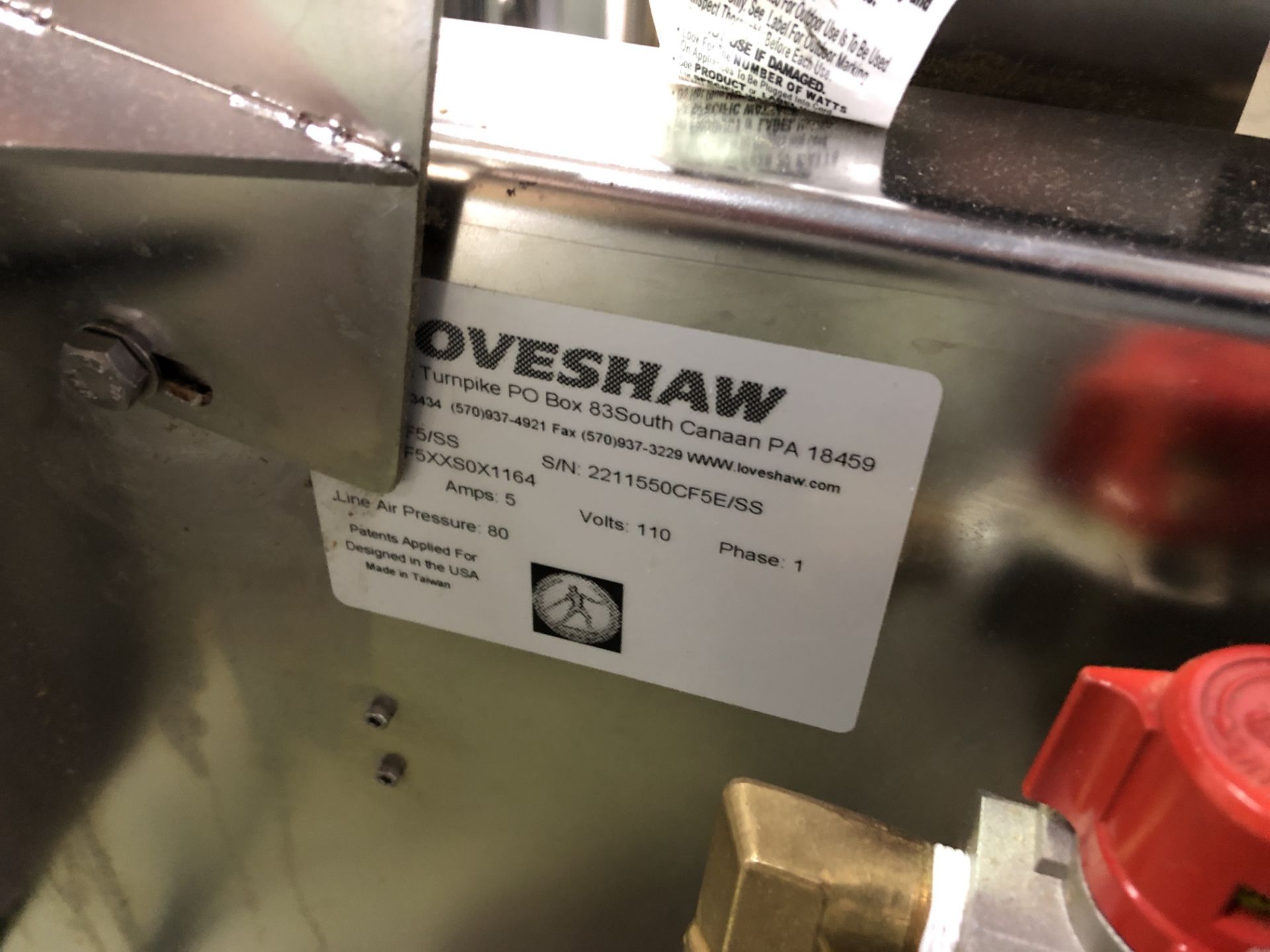 Loveshaw Little David Stainless Steel Washdown model CF-5-SS Case Erector with Loveshaw Little David - Image 8 of 9