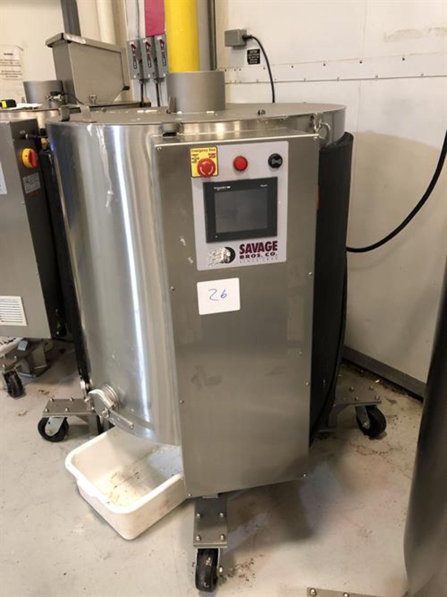 Savage 1250-lb Stainless Steel Choclate Melter - model 0974-40, with PLC touchscreen controls, -