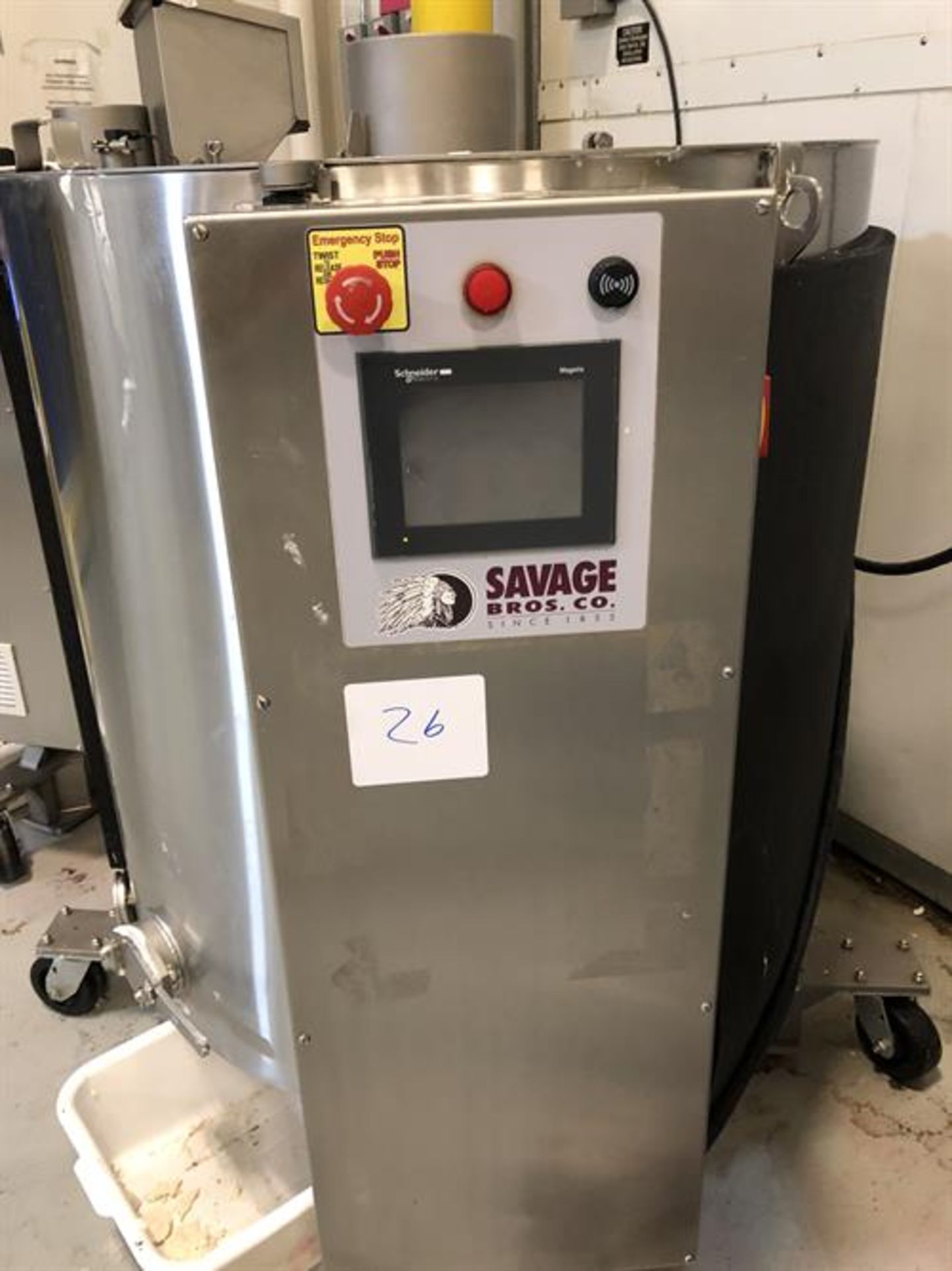 Savage 1250-lb Stainless Steel Choclate Melter - model 0974-40, with PLC touchscreen controls, - - Image 6 of 7