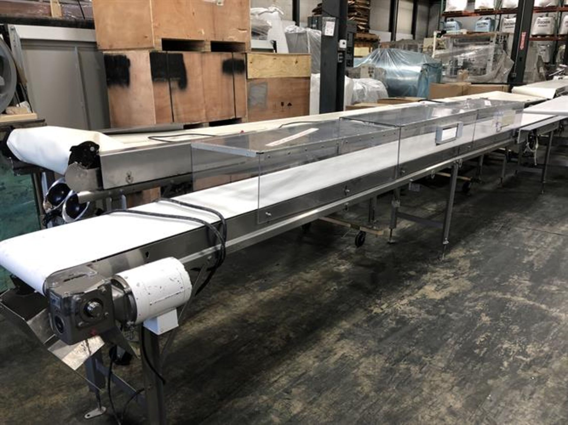 Dorner 16" wide x 20-ft Long Stainless Steel Conveyor