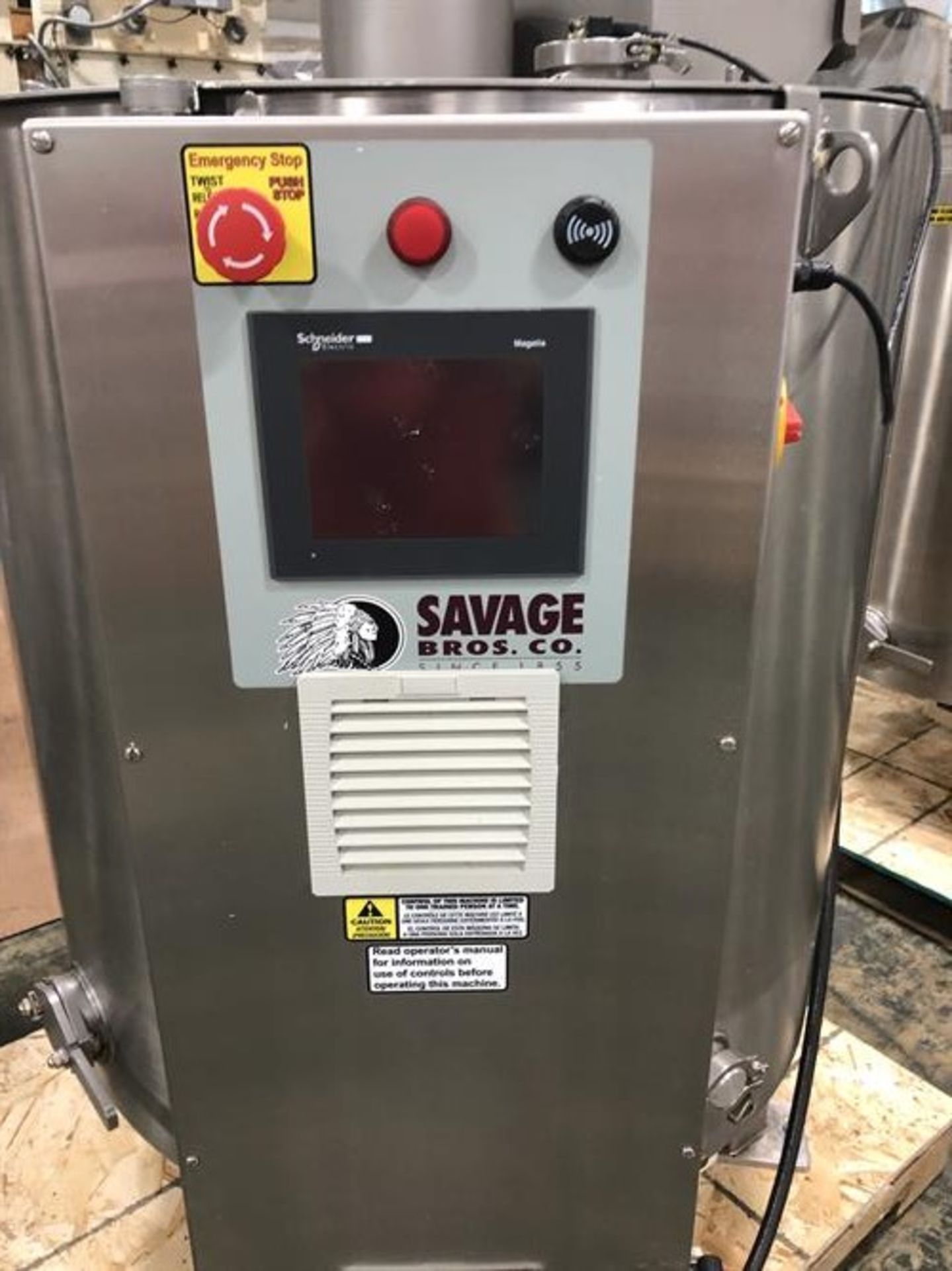 Savage 1250-lb Stainless Steel Chocolate Melter with Transfer Pump - Savage air-operated transfer - Image 8 of 9