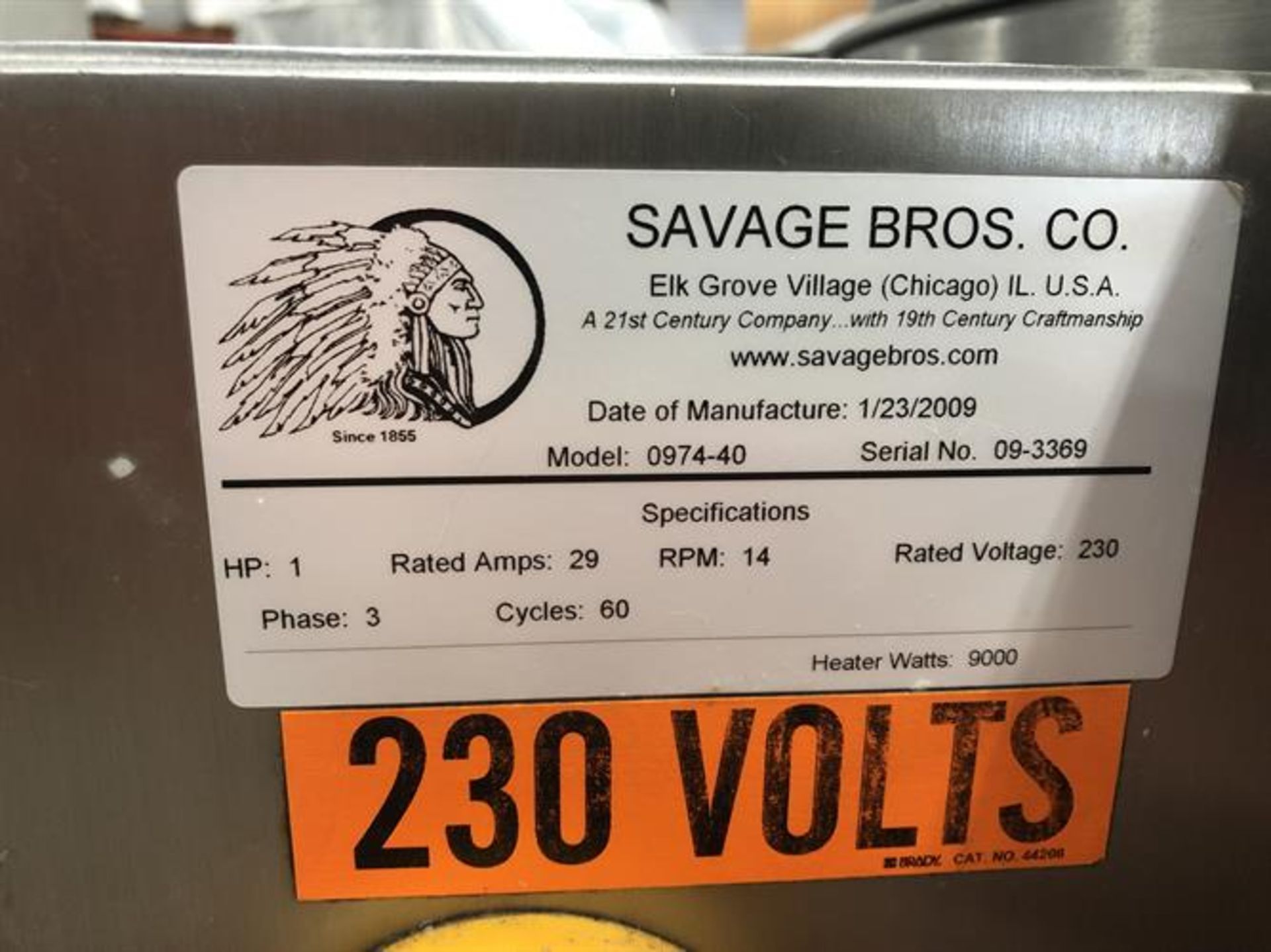 Savage 1250-lb Stainless Steel chocolate melter - Control panel with melting timer - Water - Image 4 of 8