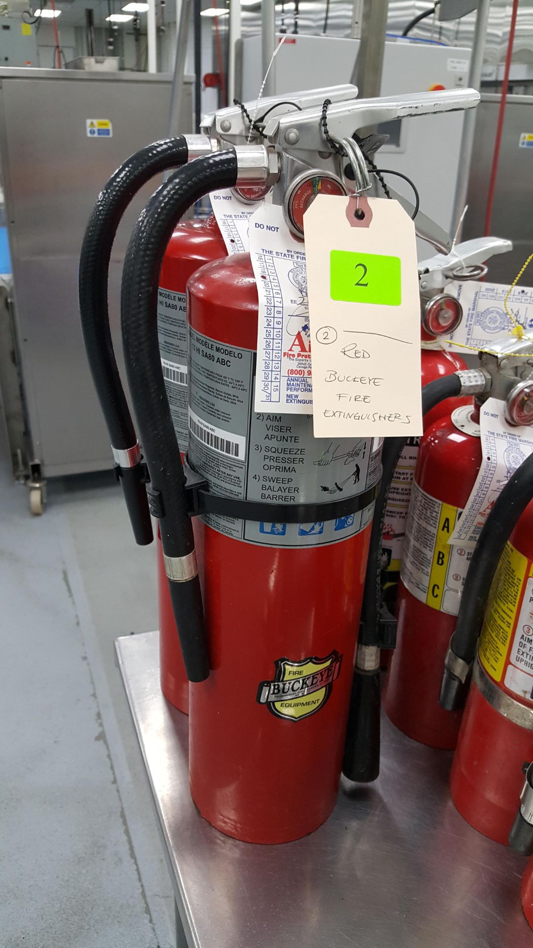 RED BUCKEYE FIRE EXTINGUISHERS - Image 2 of 2