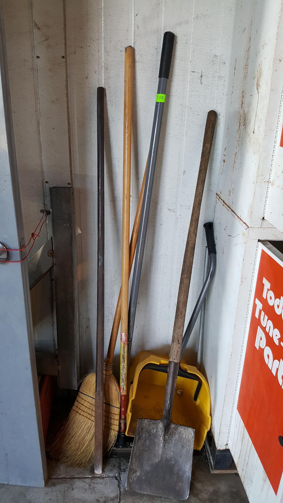 ASST BROOMS , SHOVEL & MORE