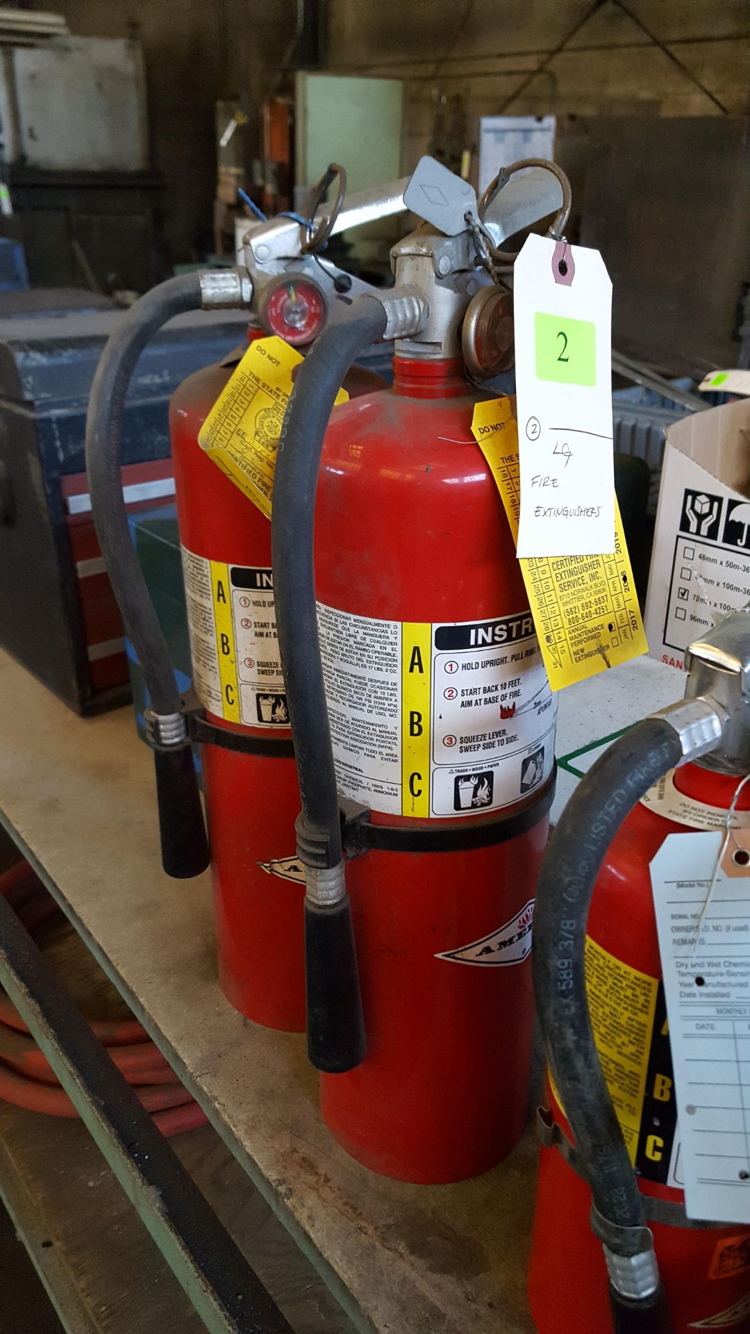 LARGE FIRE EXTINGUISHERS