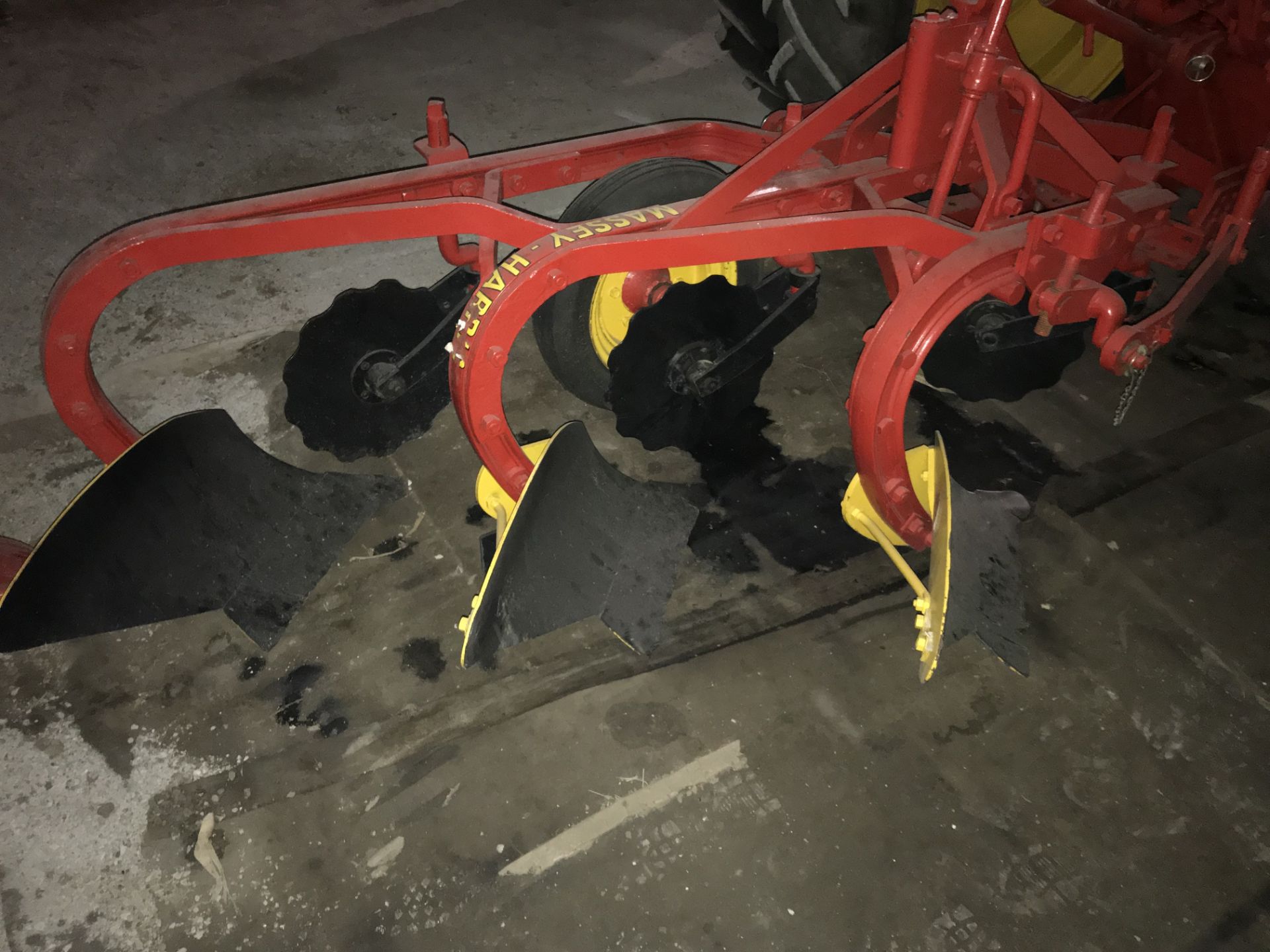 Massey-Harris 3pt 3 Bott. Mounted Plow (repainted)