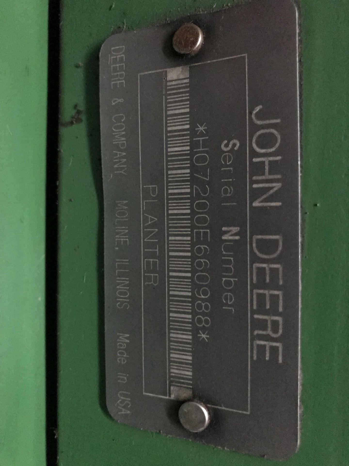 JD 7200 6RN MaxEmerge 2 PT Planter S#660988, Marlin Row Cleaners w/Monitor (good); - Image 11 of 11