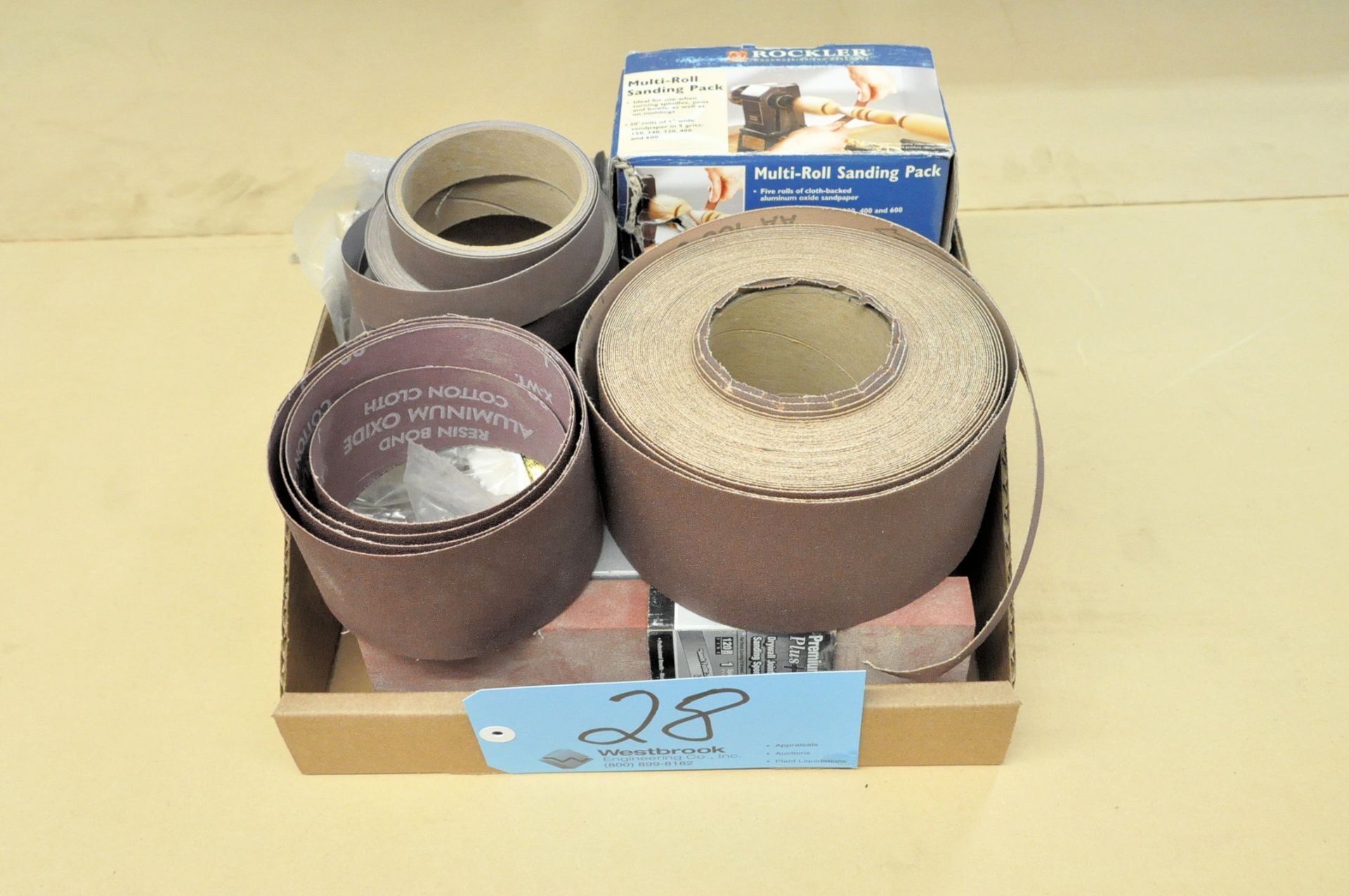Lot-Sanding Paper Rolls in (1) Box