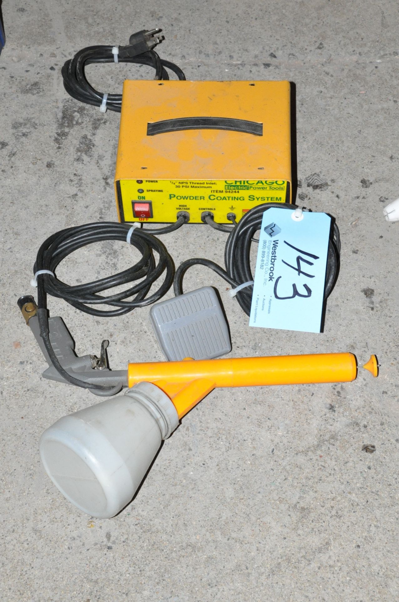 Chicago 94244, Electric Powder Coating Spray Gun System