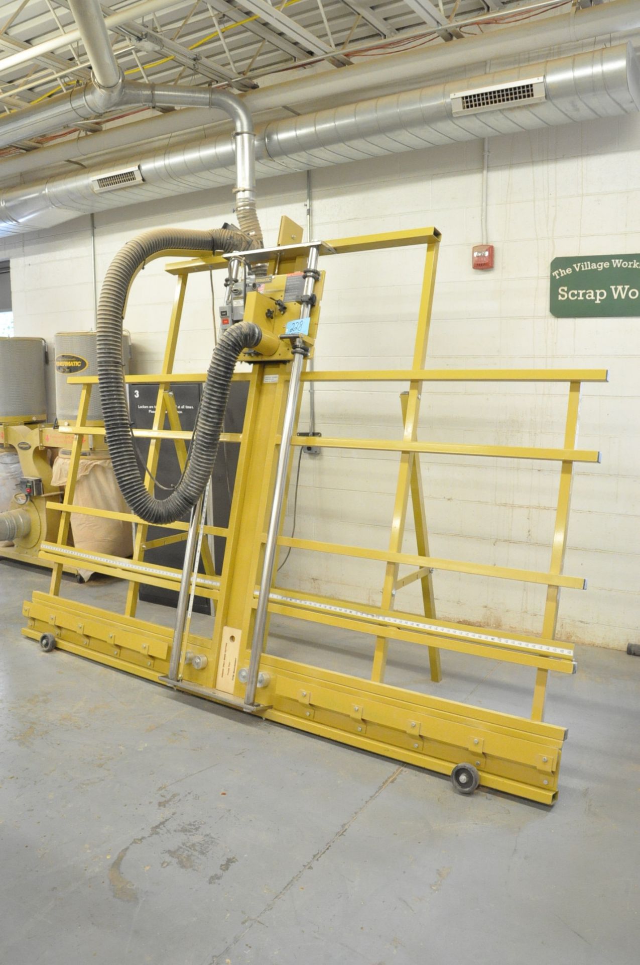 Powermatic Model 511, Vertical Panel Saw, S/n 0825201415, 3-HP, with Flex Hose Exhaust Connection - Image 2 of 4