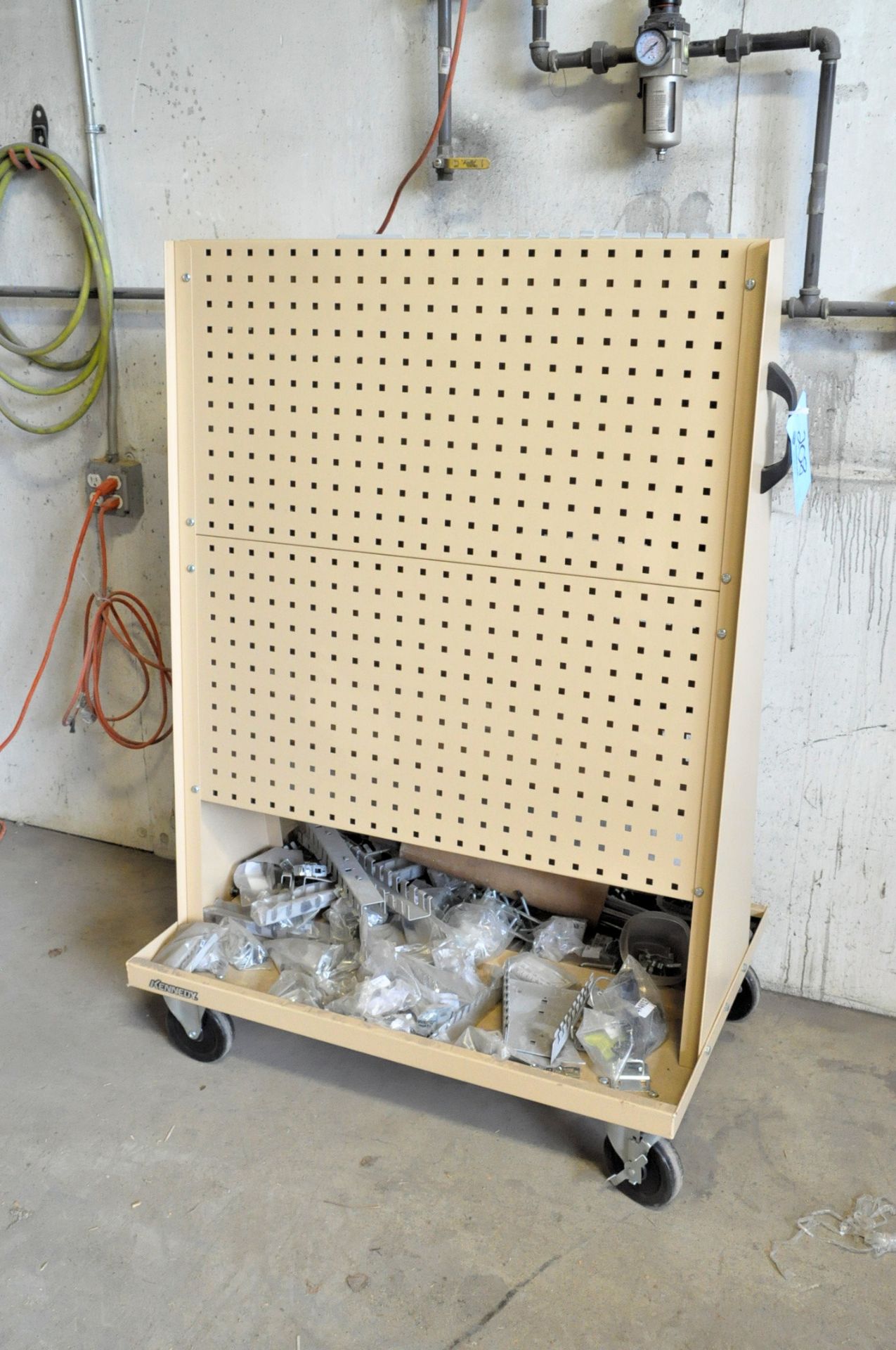 2-Sided Portable Display Bin Rack