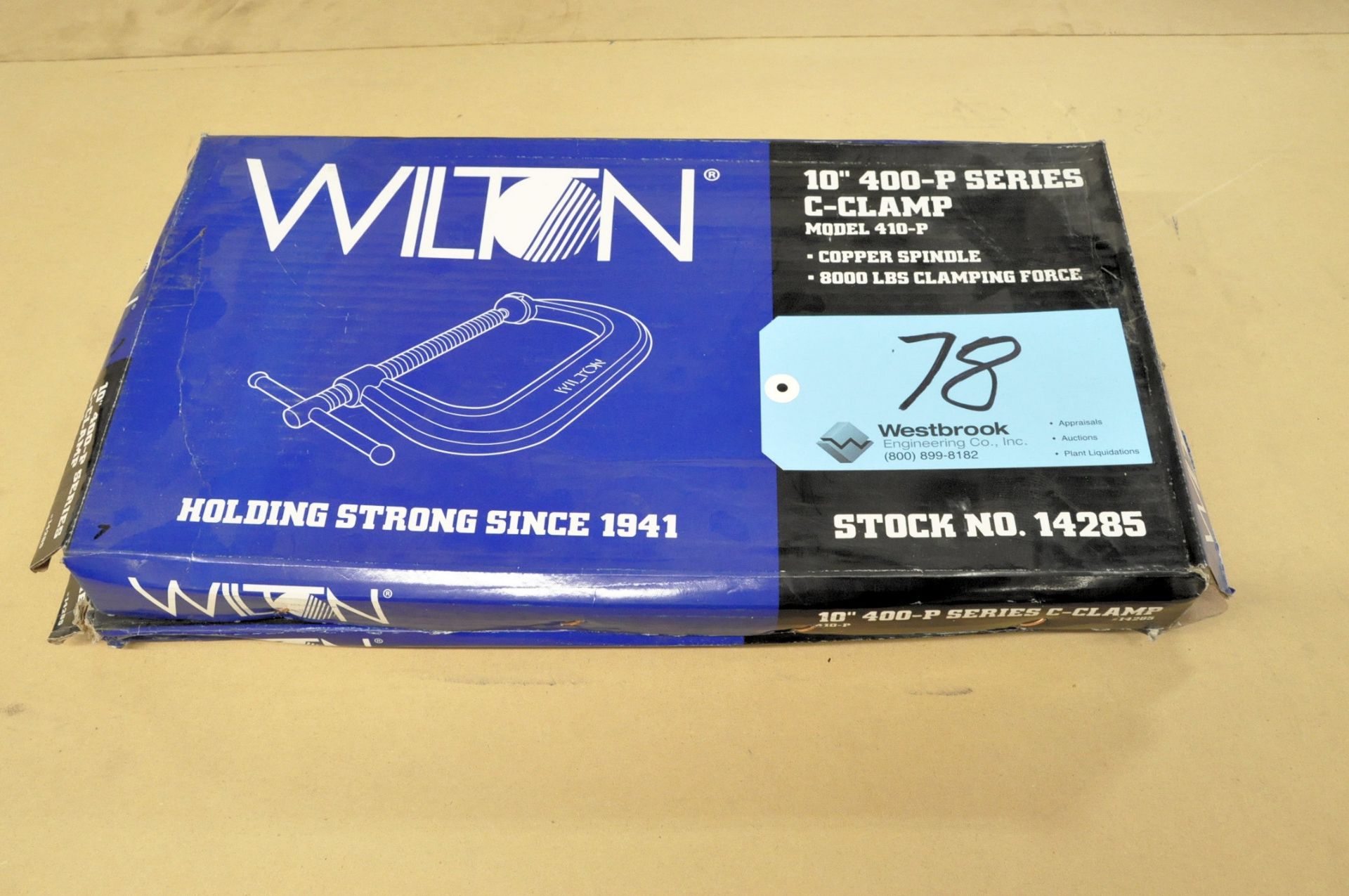 Lot-(2) Wilton No, 410-P, 10" C-Clamps, (Packaged)