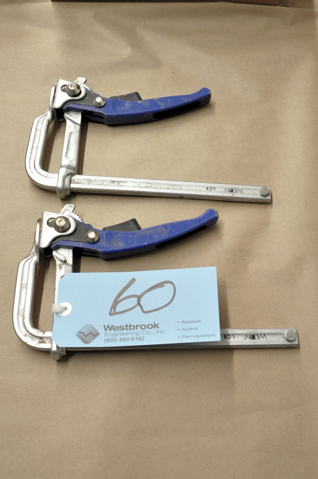 Lot-(2) Wilton No. LC8, 89" Lever Clamps