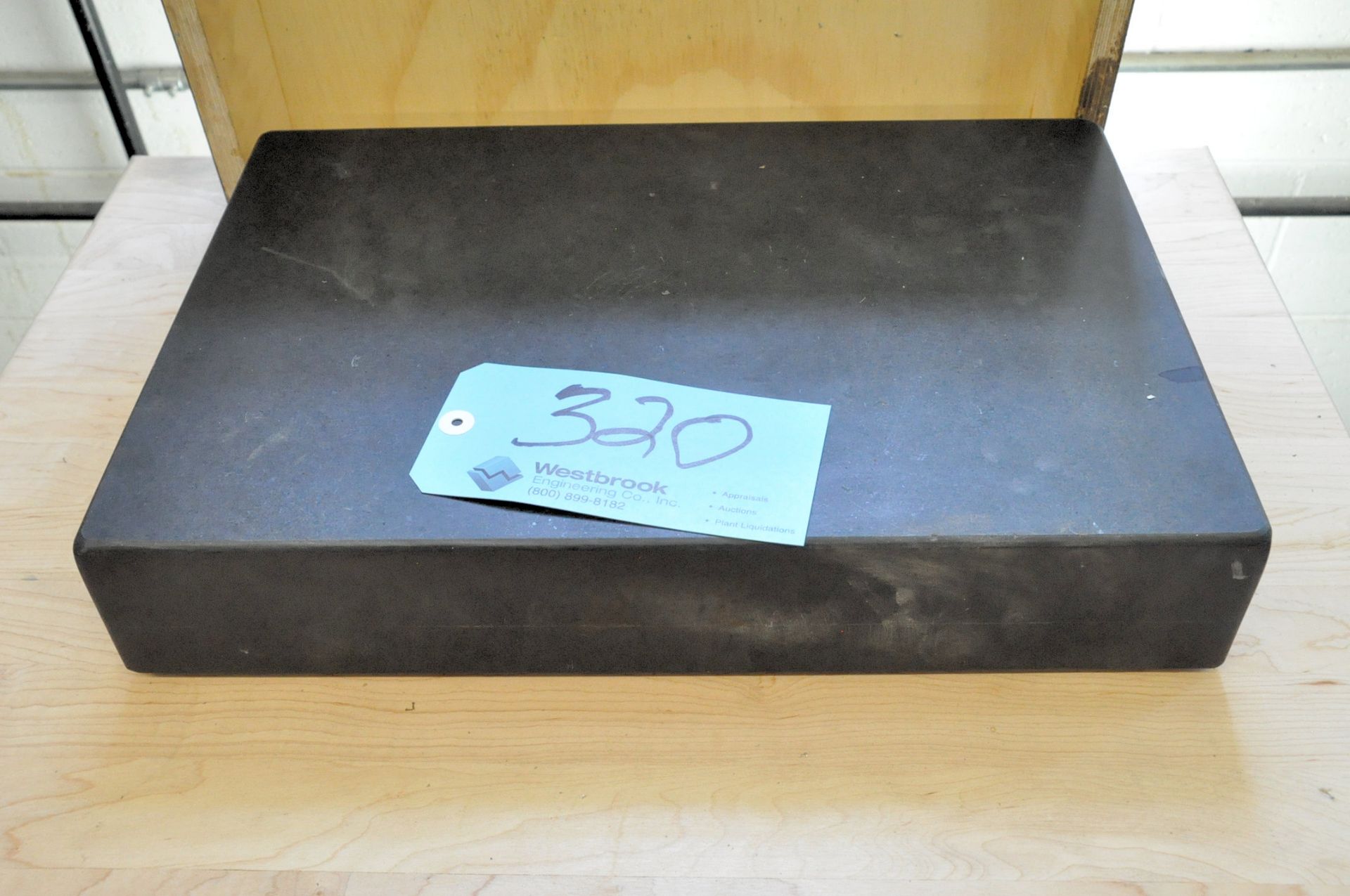 12" x 18" x 3 1/2" Black Granite Surface Plate, (Cabinet Not Included)