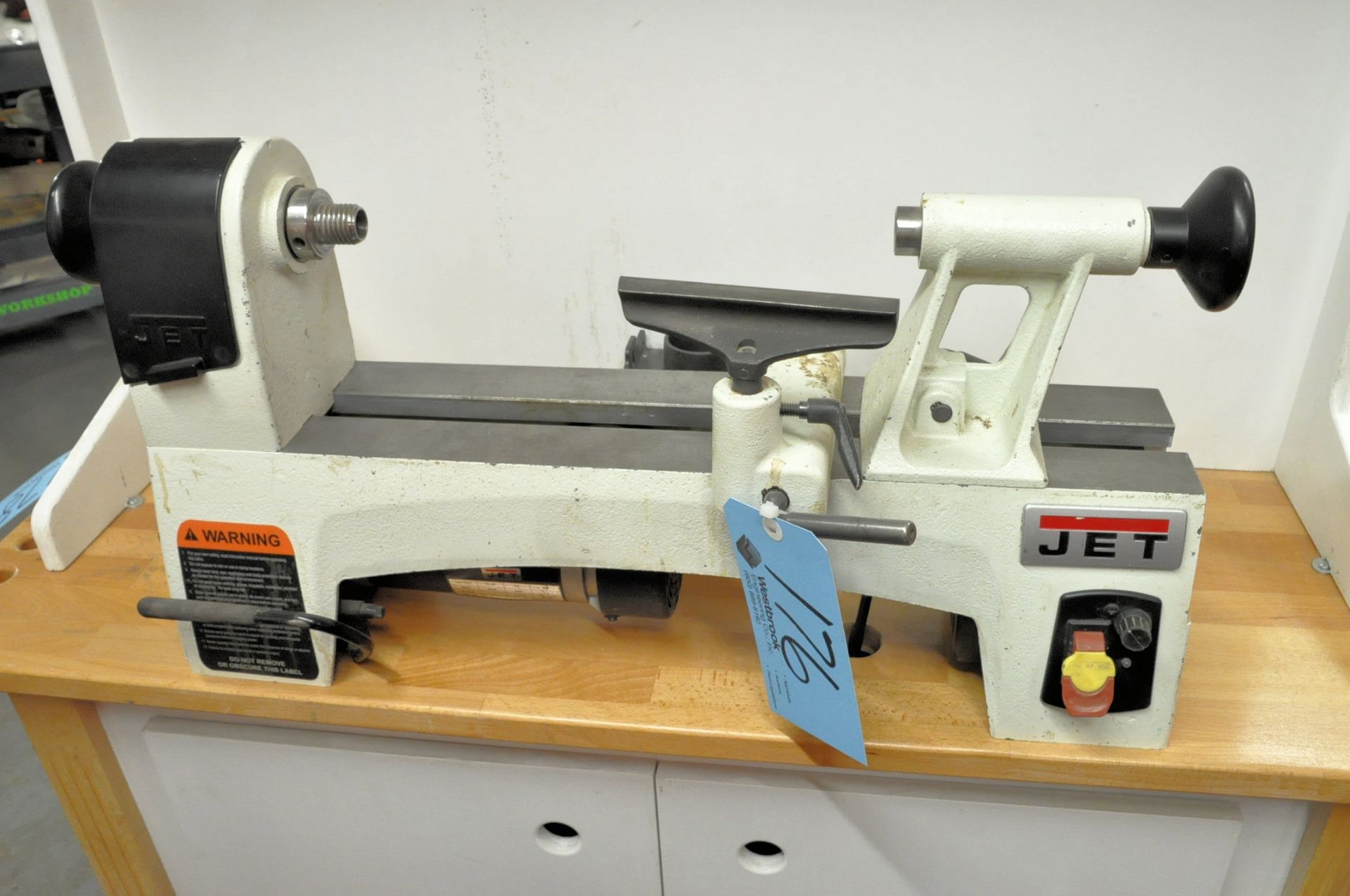 Jet JWL-1015VS, Mini-Wood Lathe, S/n 15092110, 10" x 15" Variable Speed, (Cabinet Not Included)