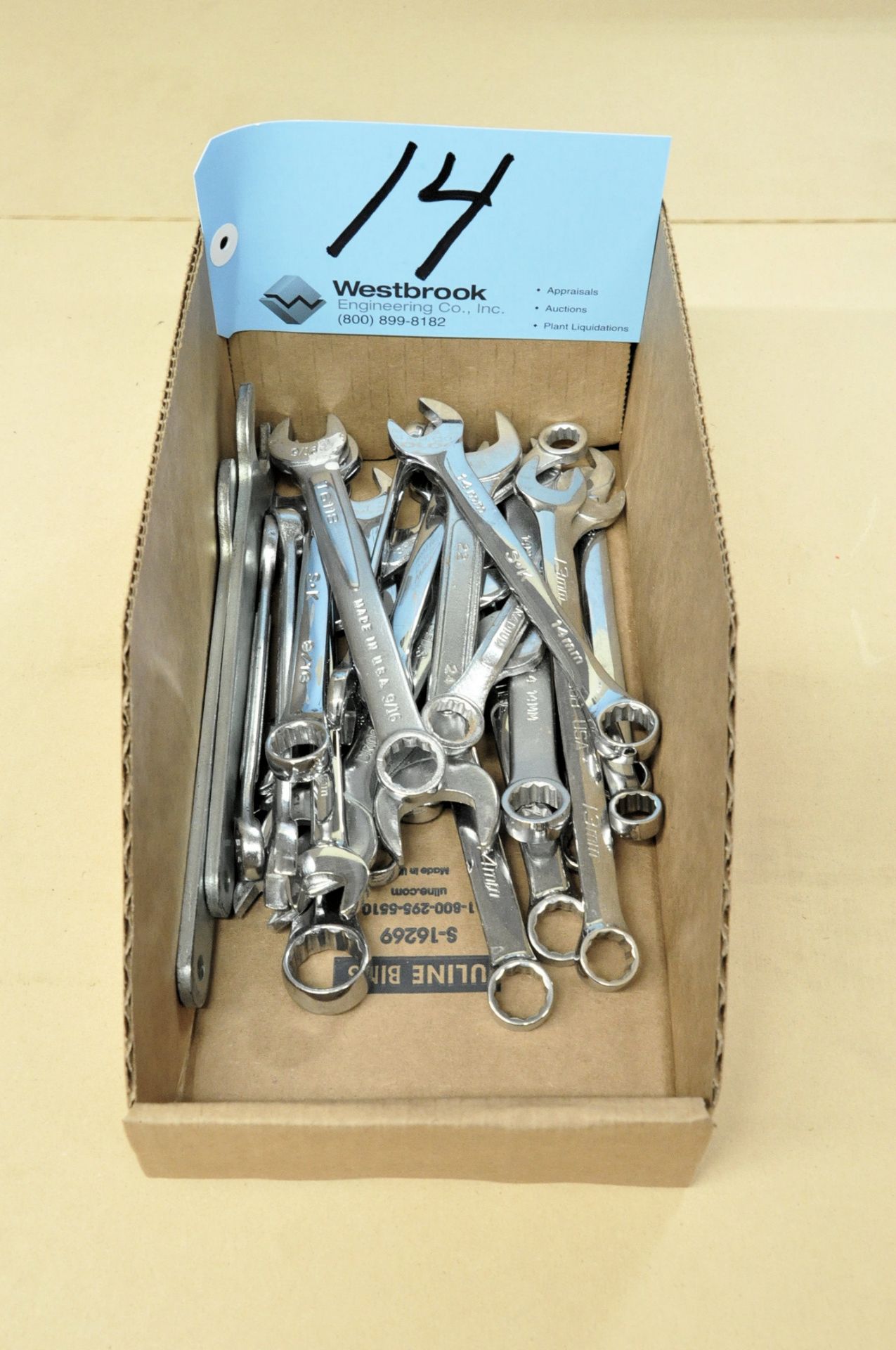 Lot-Mechanics Wrenches in (1) Box