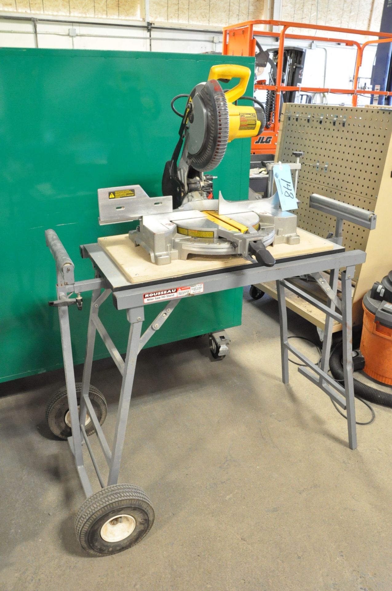 DeWalt DW713, 10" Compound Miter Saw with Rousseau HD 2950, Miter Saw on HD Stand - Image 2 of 2