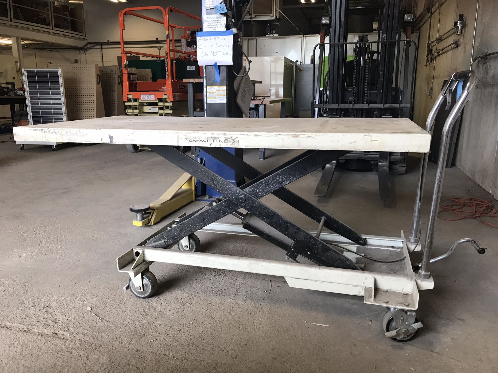 Jet Model SLT-1100, 1,100-Lbs. Capacity Jumbo Hydraulic Scissor Lift Table