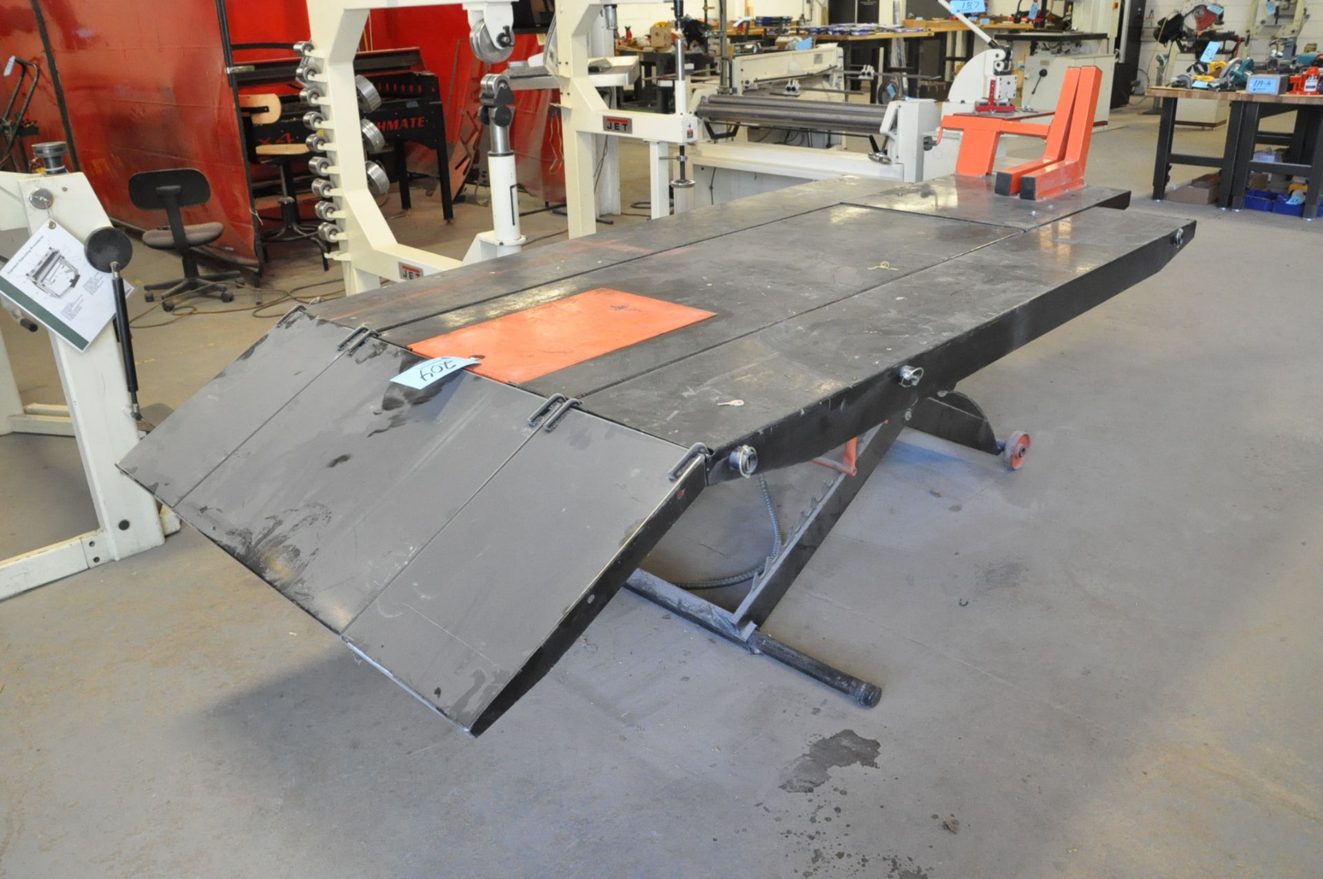 No Name Model JMML-1000, Motorcycle Lift Table, S/n N/a, Table Size: 48" x 96", 1,500 LB Capacity