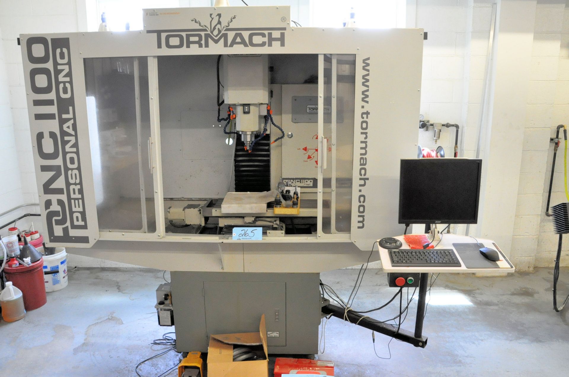 Tormach Model PCNC 1100, CNC Vertical Machining Center, S/n 3289, Enclosure Kit, Power Drawbar, Etc. - Image 2 of 8