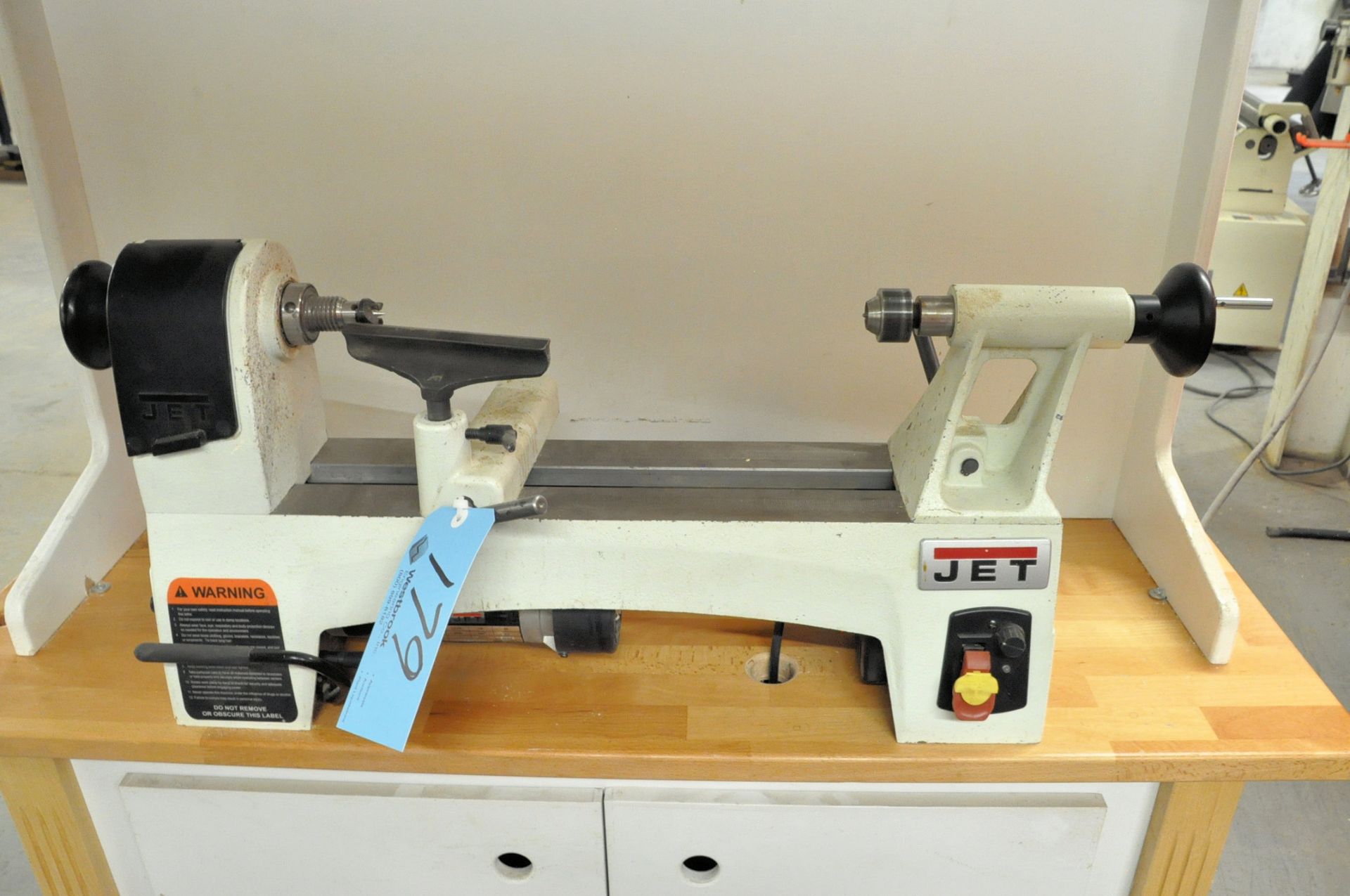 Jet JWL-1015VS, Mini- Wood Lathe, S/n 15092269, 10" x 15" Variable Speed, (Cabinet Not Included)