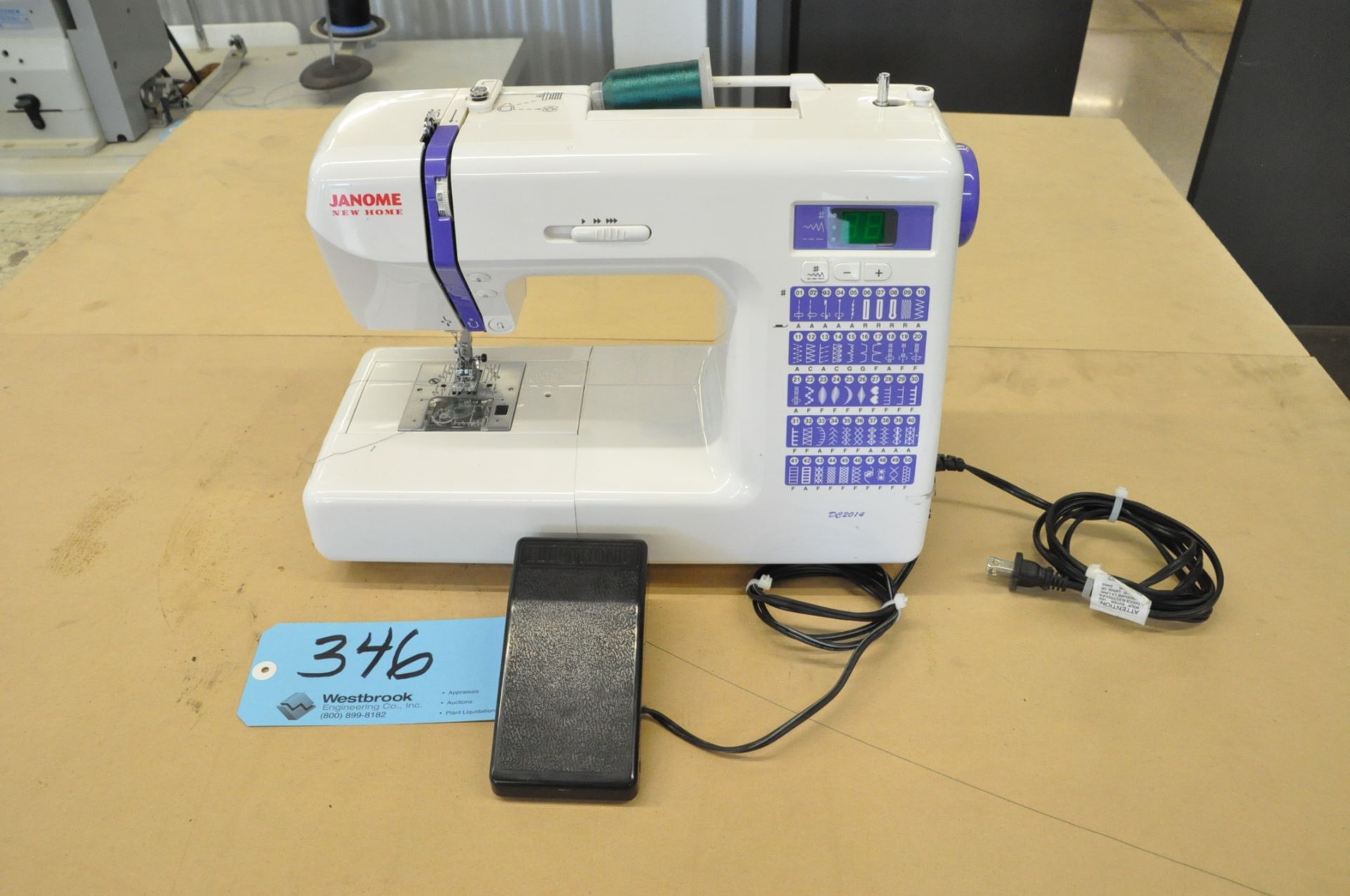 Janome Model DC2014, Digital Sewing Machine, S/n 430038548,