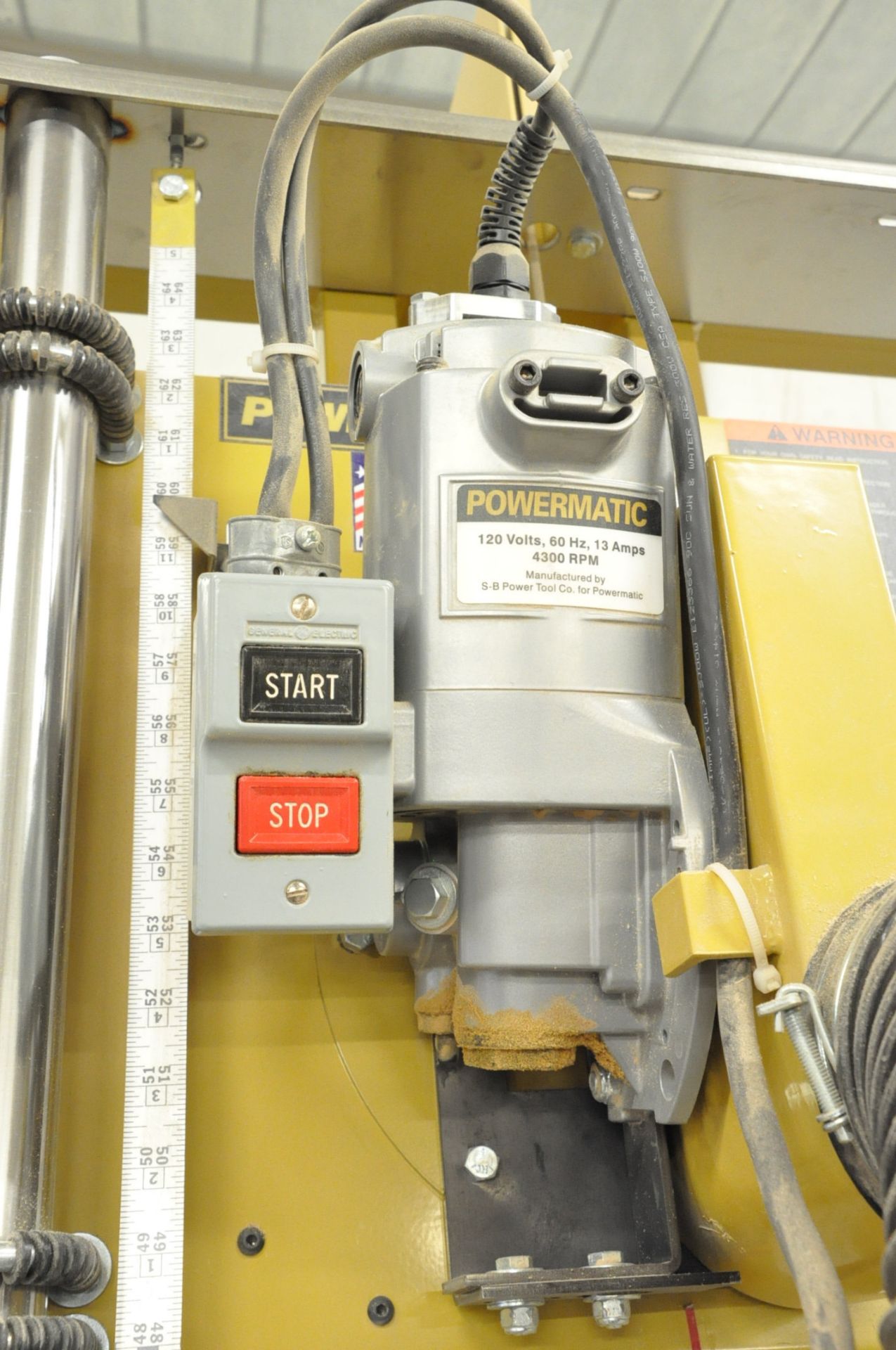 Powermatic Model 511, Vertical Panel Saw, S/n 0825201415, 3-HP, with Flex Hose Exhaust Connection - Image 3 of 4