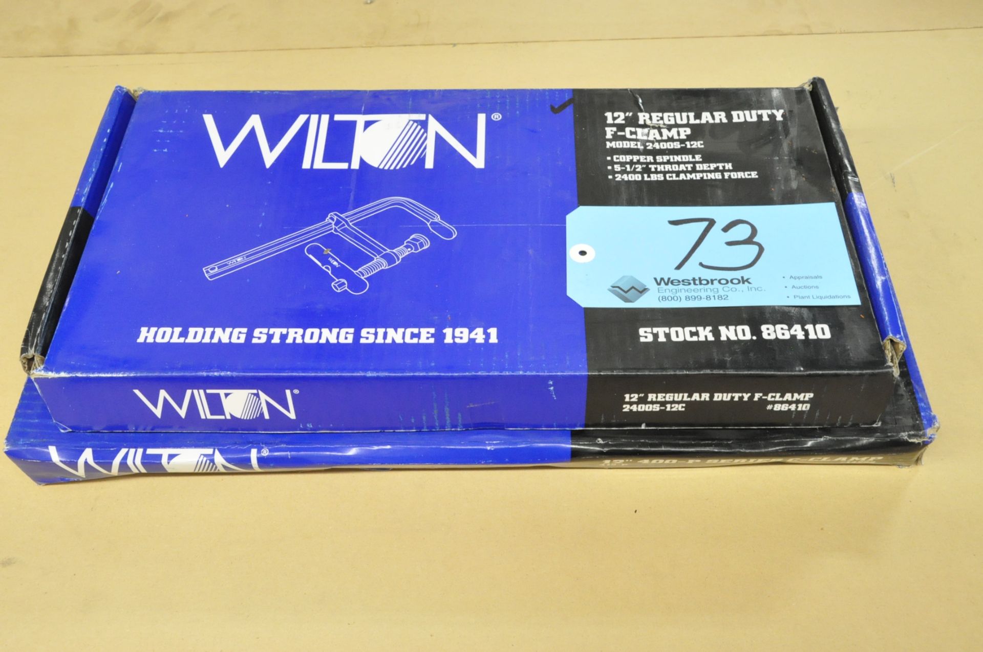 Lot-(2) Wilton No. 2000S-12C, F-Clamps, (Packaged)