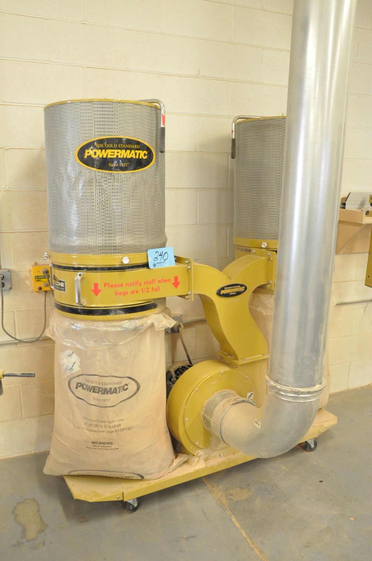 Powermatic Model PM1900TX-3 Dust Collector, S/n 14090924, 3-HP, - Image 2 of 2