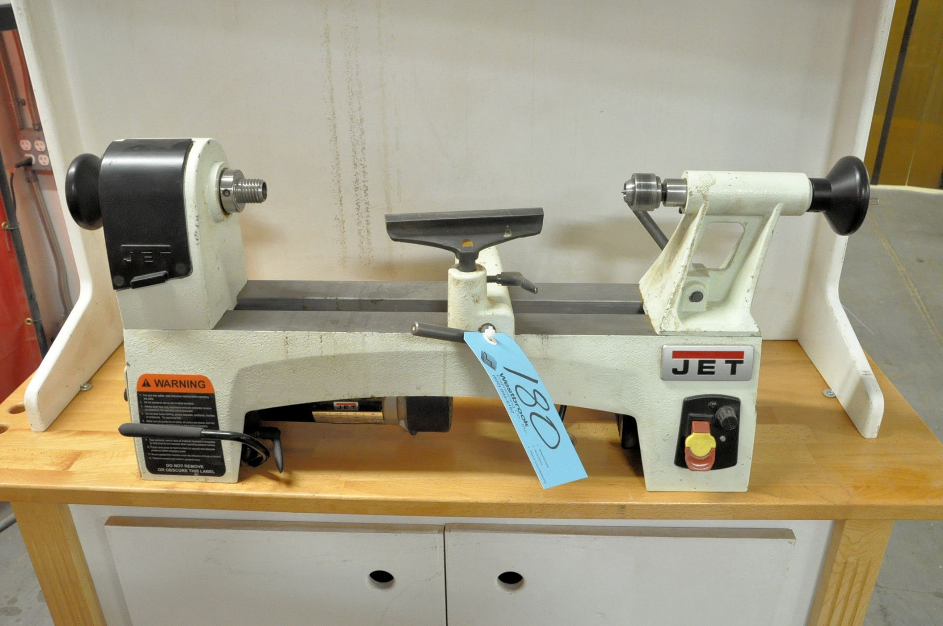 Jet JWL-1015VS, Mini- Wood Lathe, S/n 15082206, 10" x 15" Variable Speed, (Cabinet Not Included)