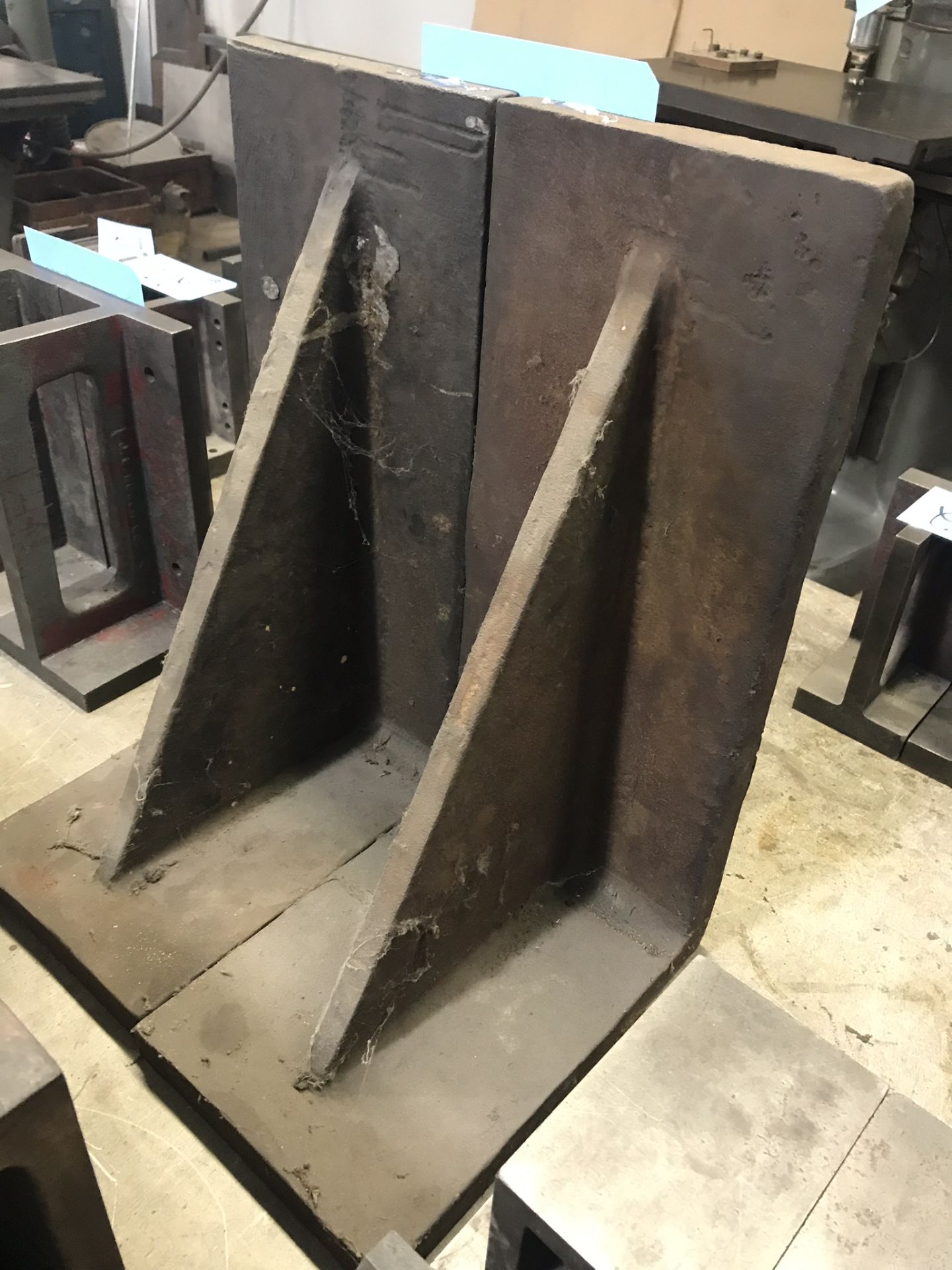 Pair 8-1/2"W x 12"L x 20-1/2"H Angle Plates - Image 2 of 2