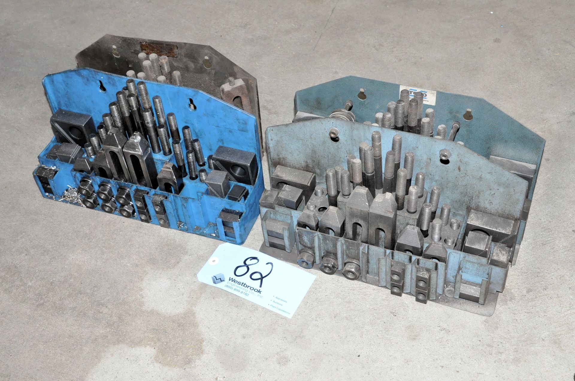 Lot-(4) Hold Down Tooling Sets Under (1) Table