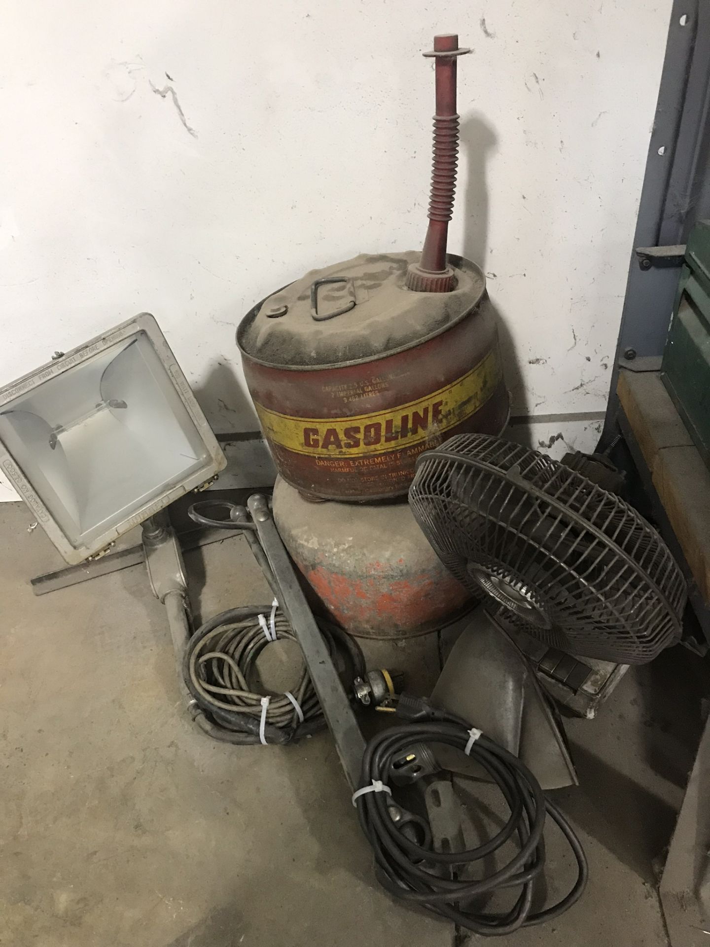 Lot-Tool Boxes, Rope, Electrical Cords, Tarps, Wheels, Fan, Light, - Image 2 of 3