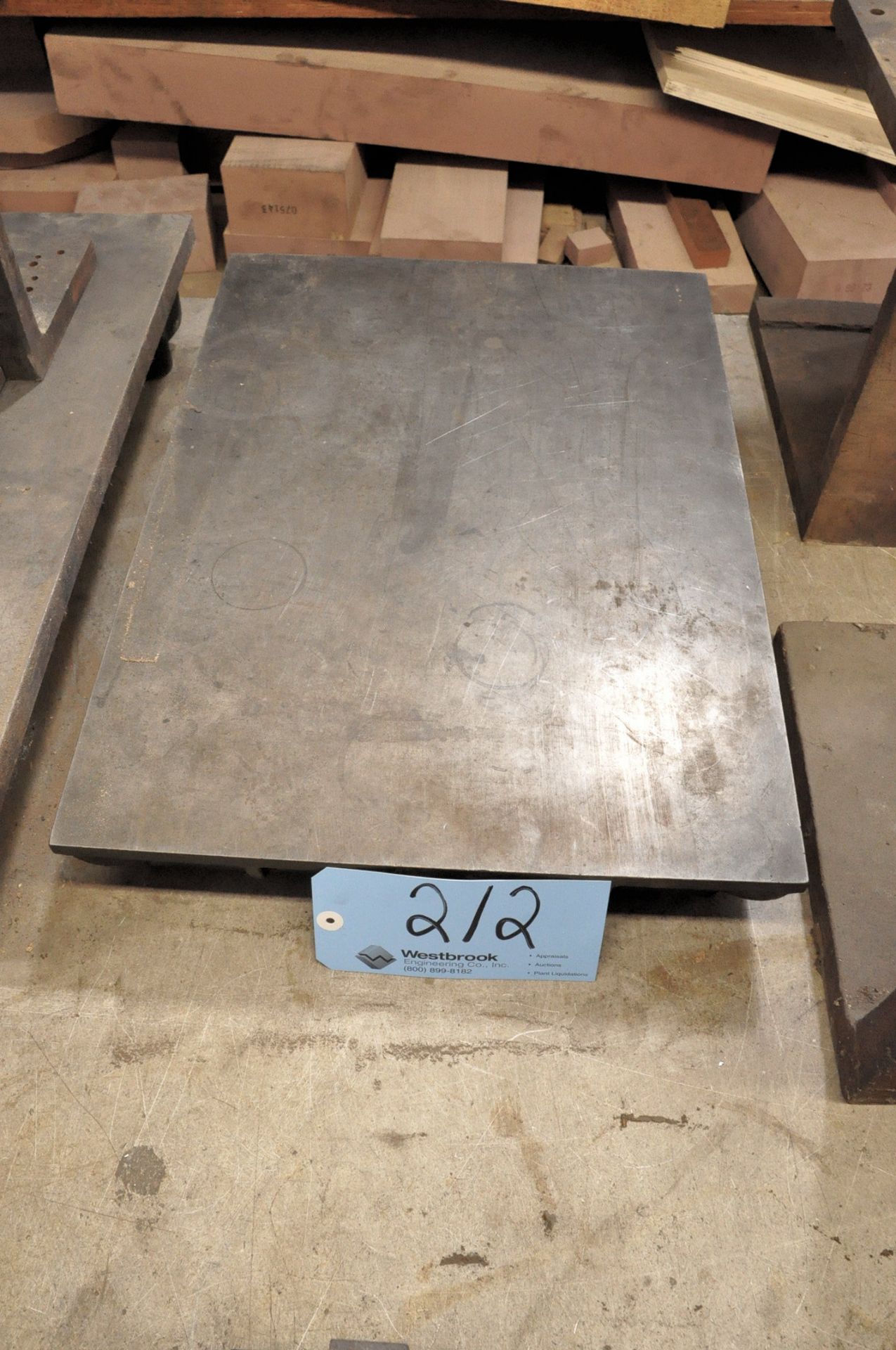16"W x 22"L x 1/2" Thick Steel Surface Plate
