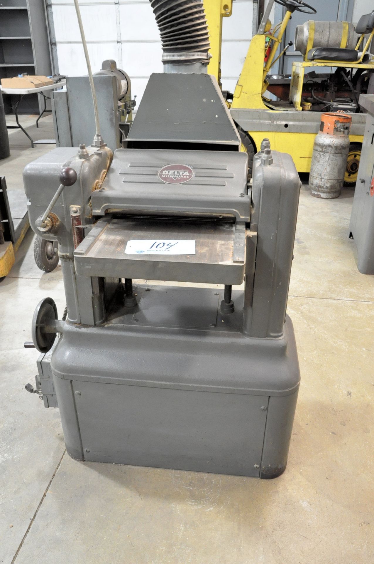 DELTA MILWAUKEE 12" Planer, S/N 104-3925, with Flex Hose