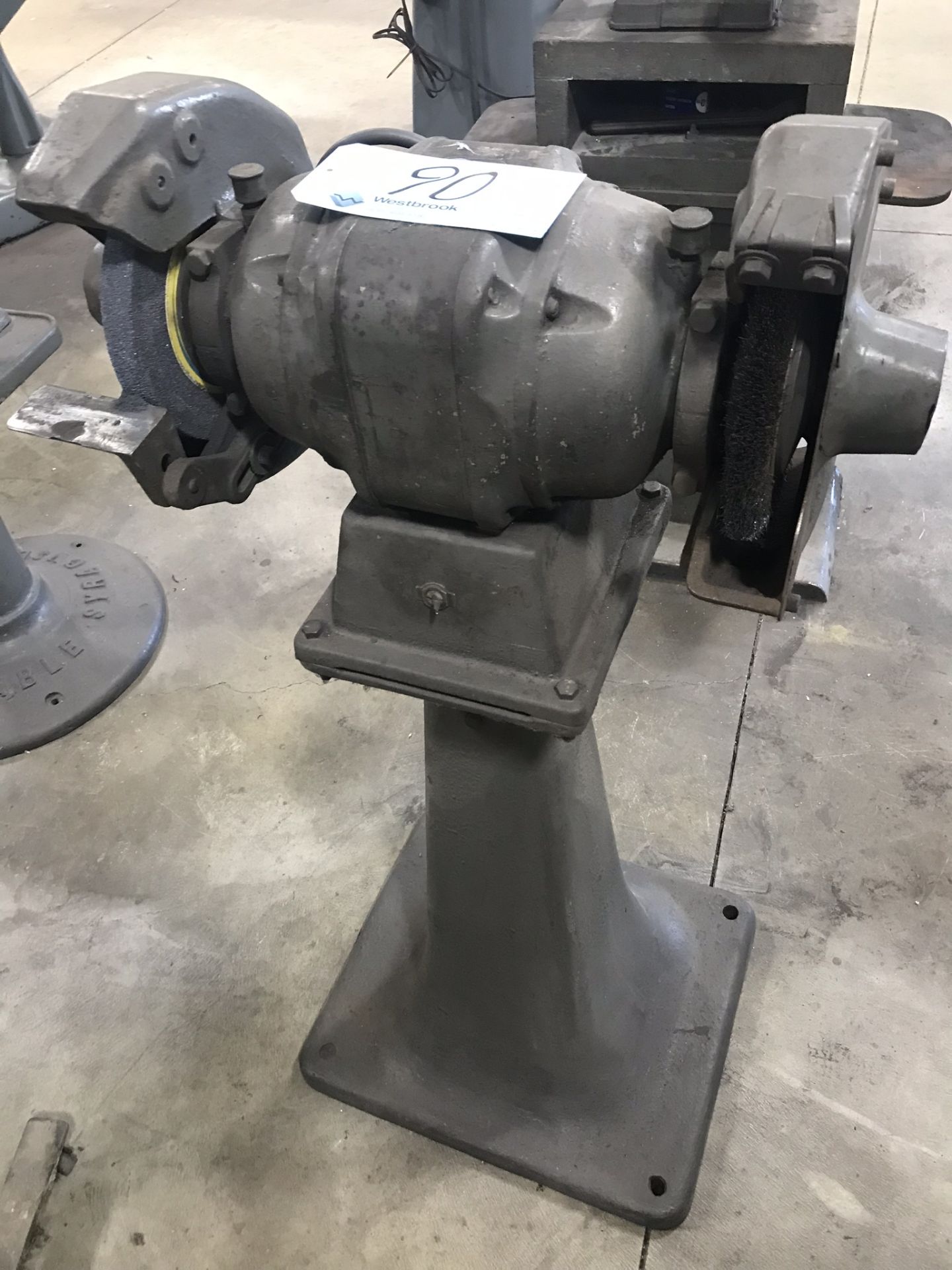 8" x Approx. 3/4-HP Double End Pedestal Type Grinder, S/n N/a
