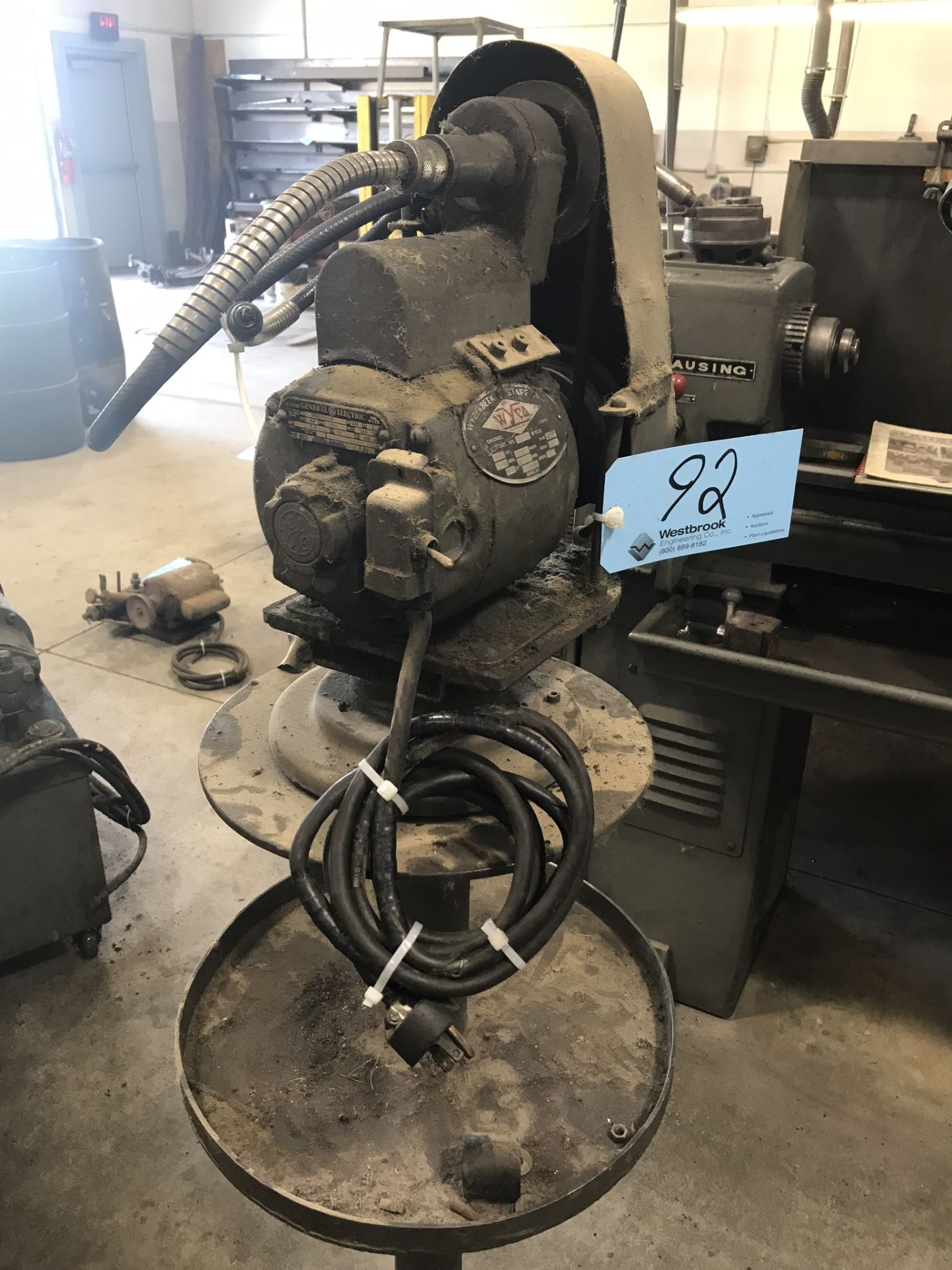 WYCO 1/4-HP Pedestal Type Die Grinder, S/n N/a - Image 2 of 2