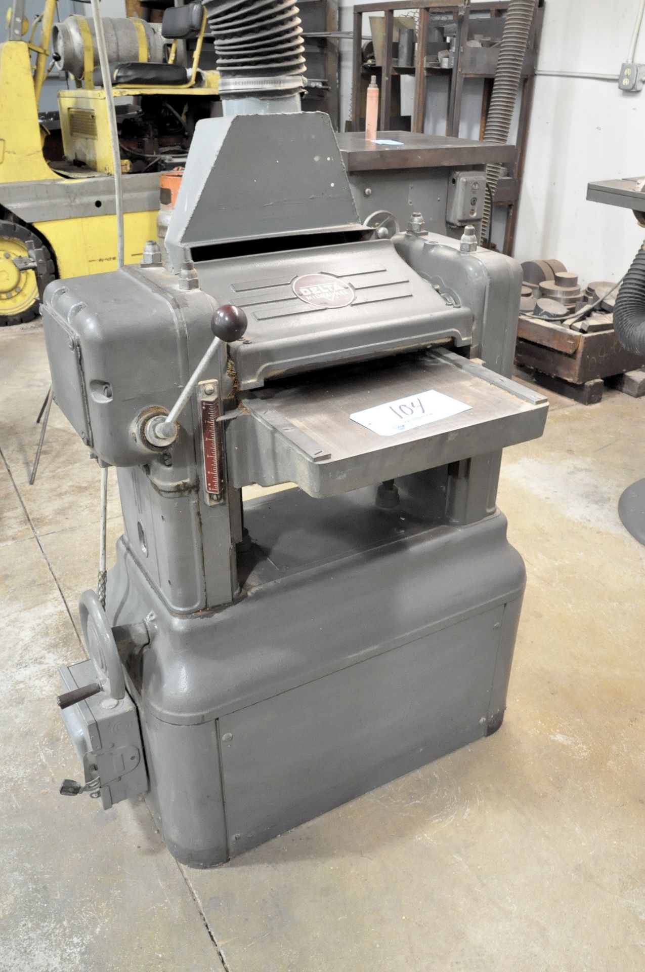 DELTA MILWAUKEE 12" Planer, S/N 104-3925, with Flex Hose - Image 2 of 2