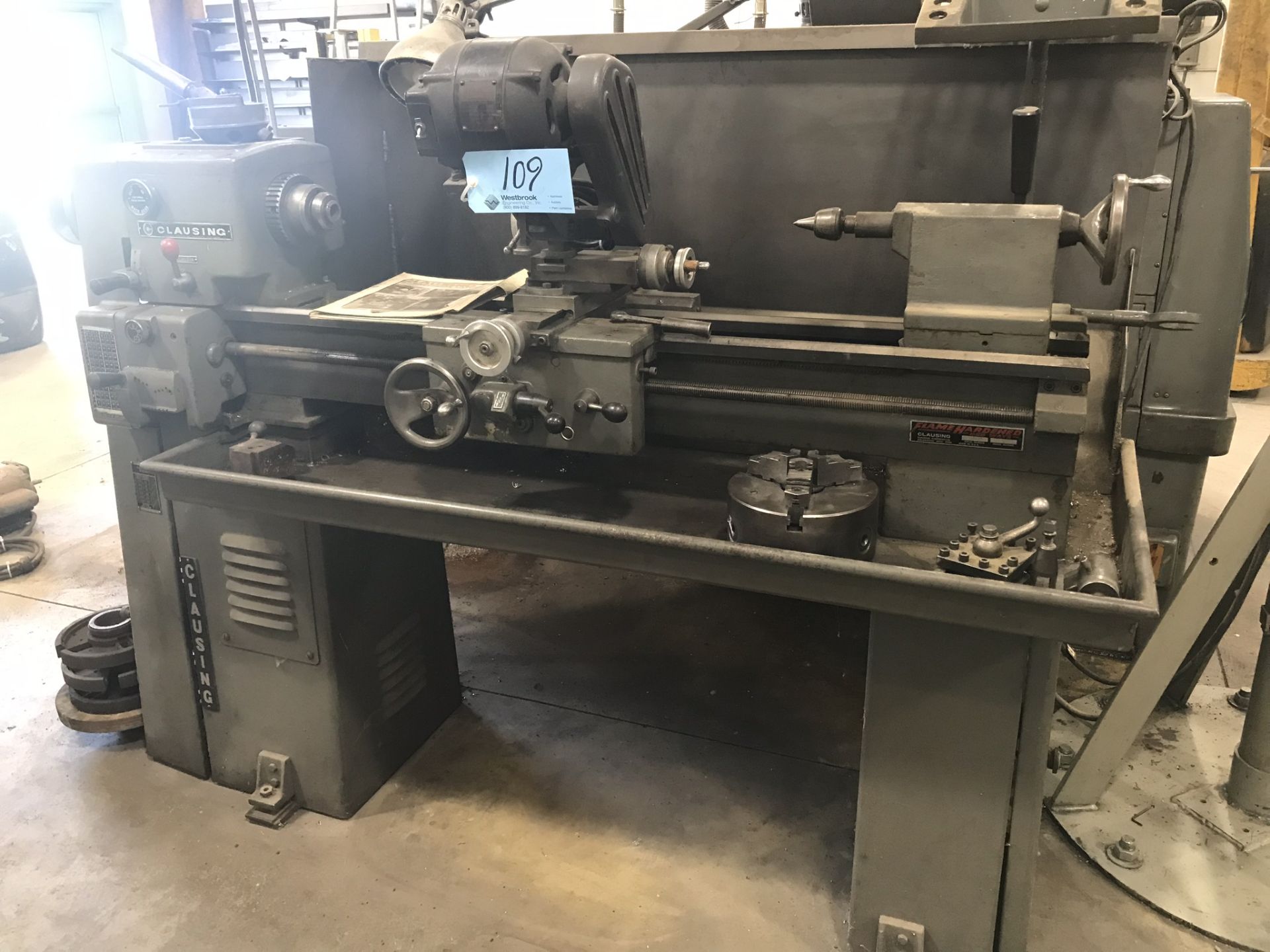 CLAUSING MODEL 5938, 12" Step-Drive Lathe, S/N 53042, - Image 2 of 7