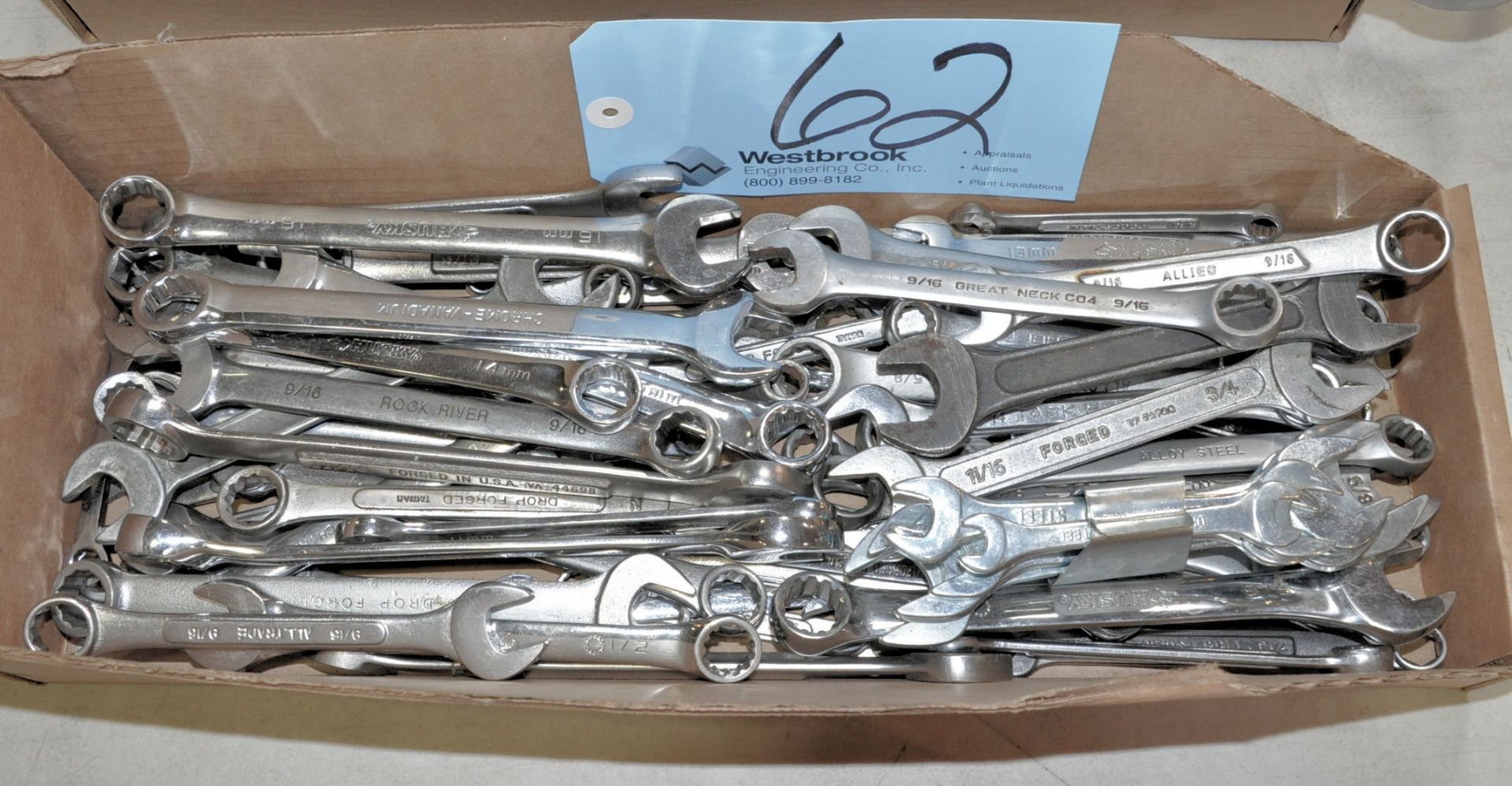 Lot-Mechanics Wrenches in (1) Box